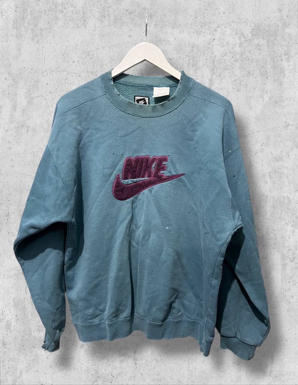 Nike Nike 80s Vintage Distressed sweatshirt painted y2k logo Size US M / EU 48-50 / 2 - 1 Thumbnail