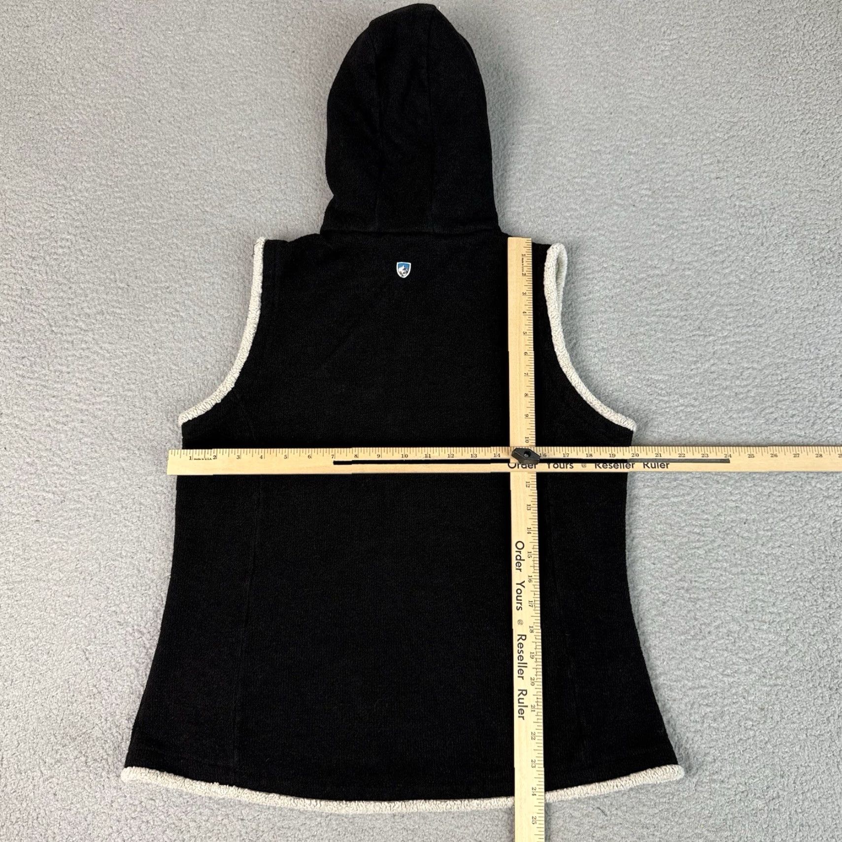 Vintage Kuhl Vest Womens L Black Alfpaca Fleece Full Zip Hooded Outdoor Vest Size L / US 10 / IT 46 - 7 Thumbnail