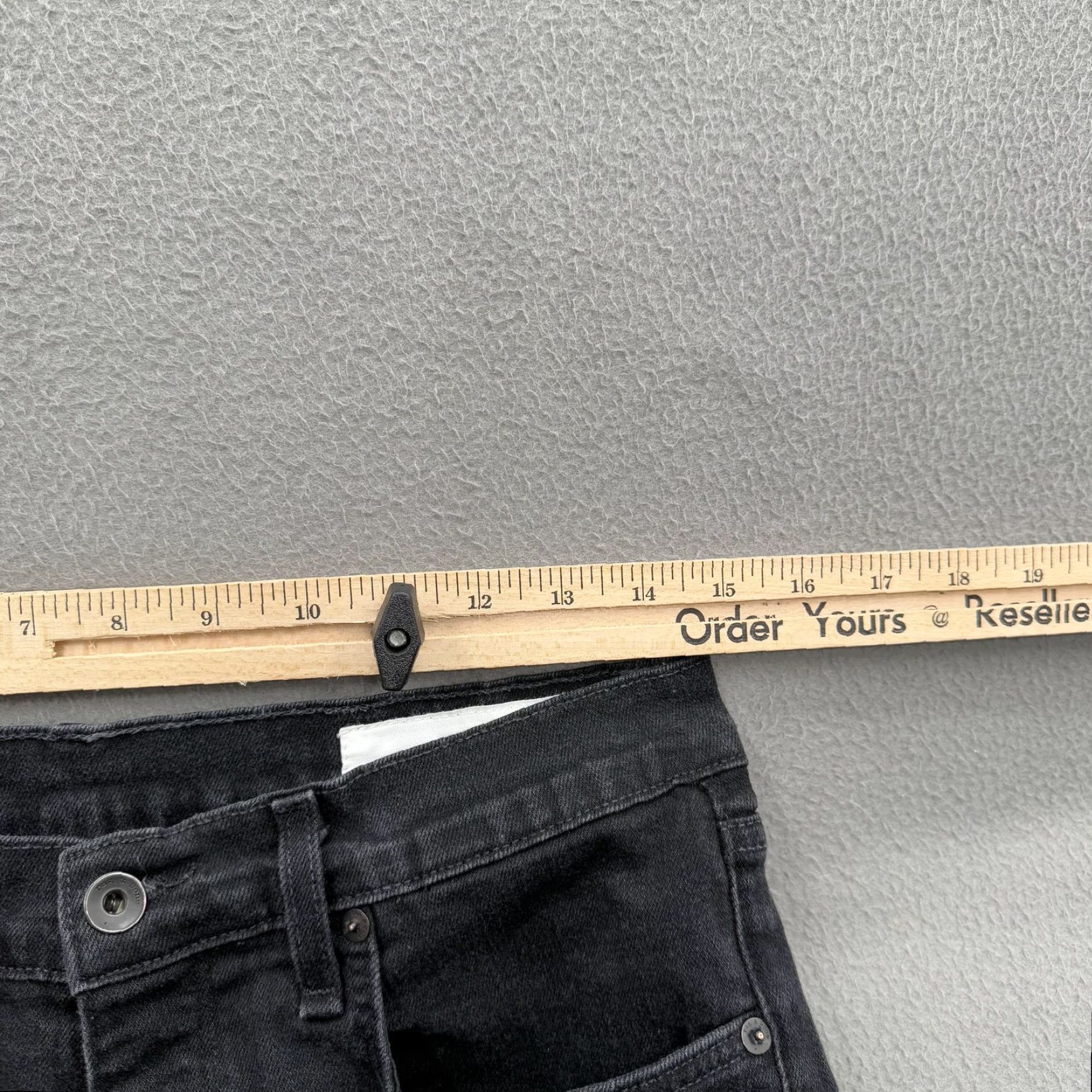 Rag & Bone rag & bone Jeans Mens 30 Black Slim Straight Leg Button Fly M121 Straight Jeans Size US 30 / EU 46 - 7 Thumbnail