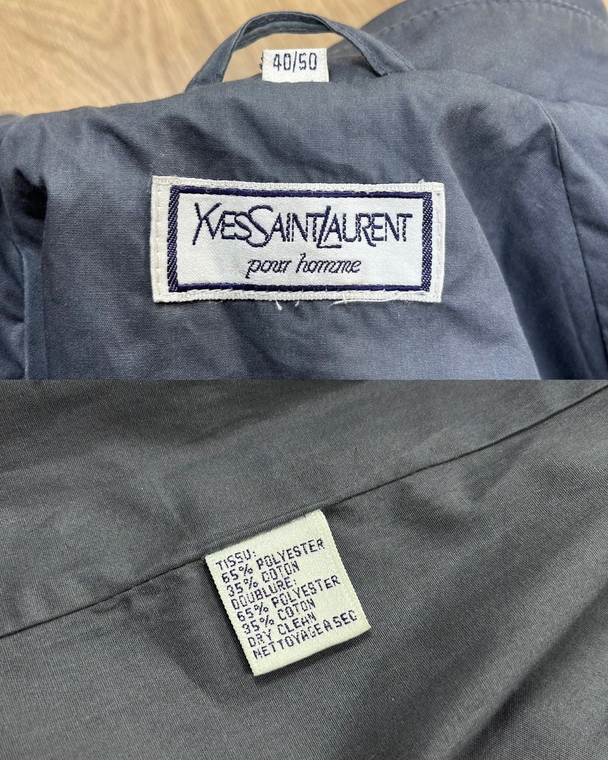 Yves Saint Laurent Vintage Yves Saint Laurent Trench Coat Grey Double Breasted Size US L / EU 52-54 / 3 - 15 Thumbnail