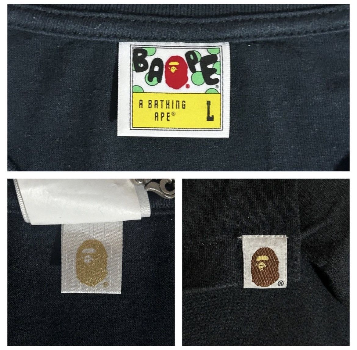 Bape Bape College Pink Flame Tee Size US L / EU 52-54 / 3 - 4 Thumbnail
