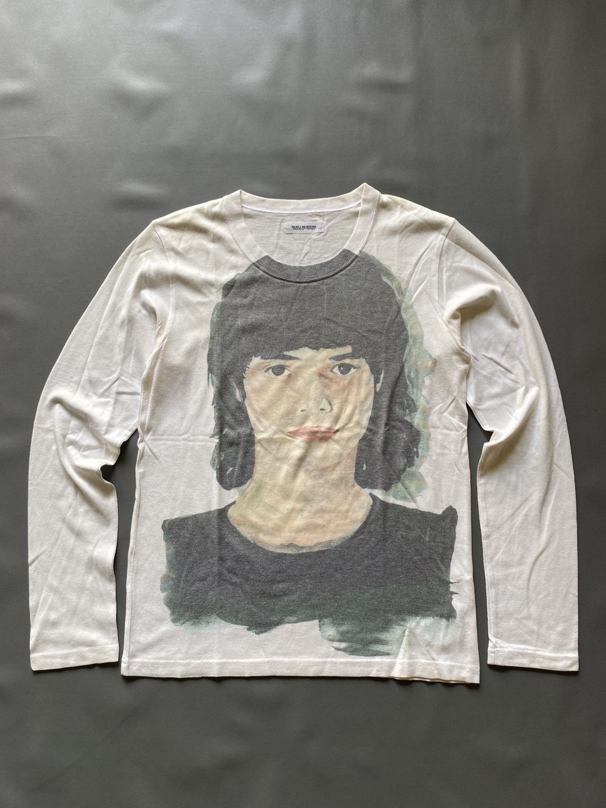 Japanese Brand GUELL MUSTARD Over Print Longsleeve Tshirt Size US M / EU 48-50 / 2 - 1 Thumbnail