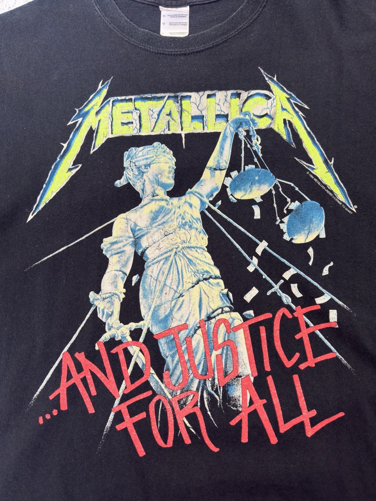 Gildan Vintage 2006 Metallica And Justice For All T-Shirt Band Tee Size US L / EU 52-54 / 3 - 3 Thumbnail