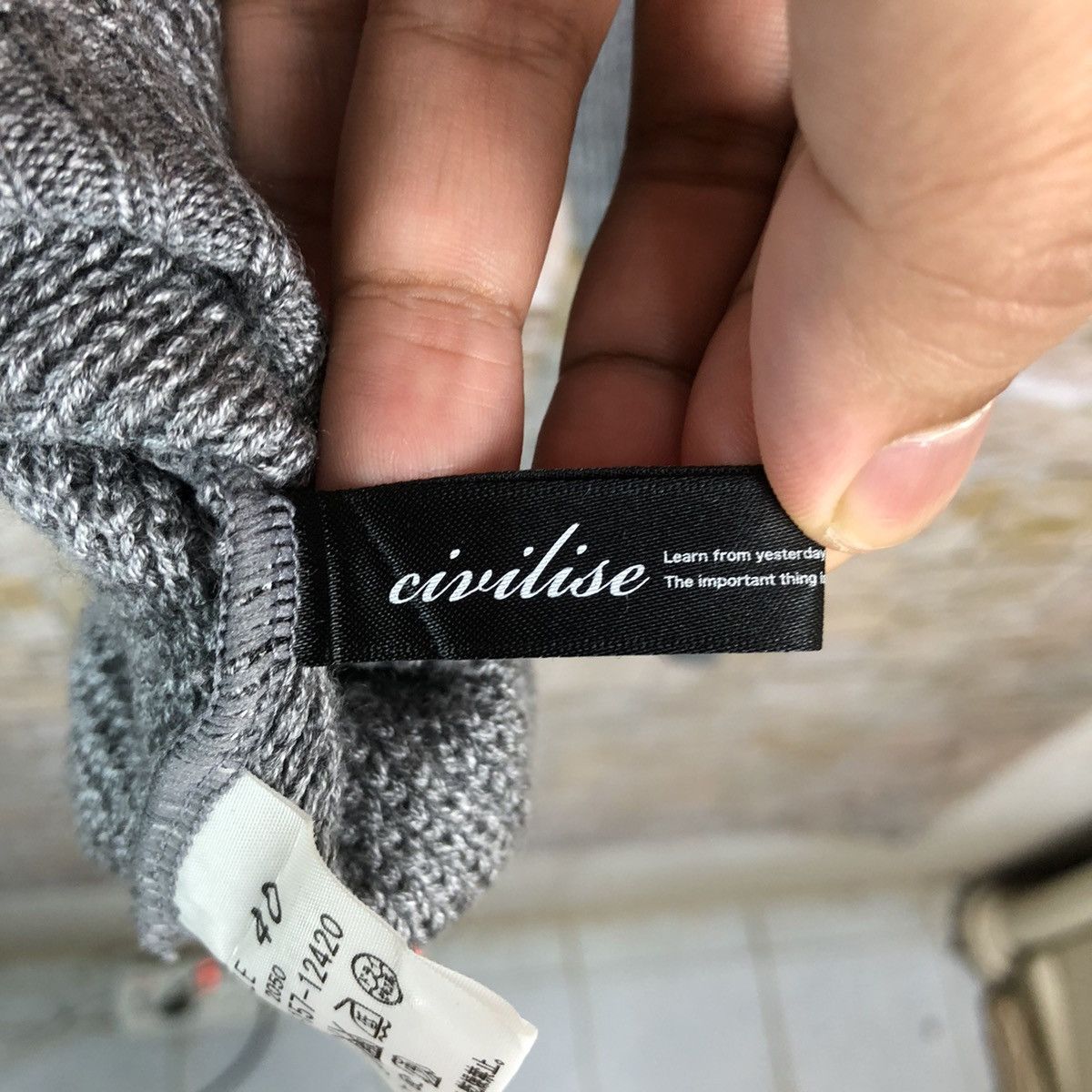 Homespun Knitwear × Japanese Brand Civilse Grey streetwear Knitwear #A1203 Size S / US 4 / IT 40 - 13 Thumbnail
