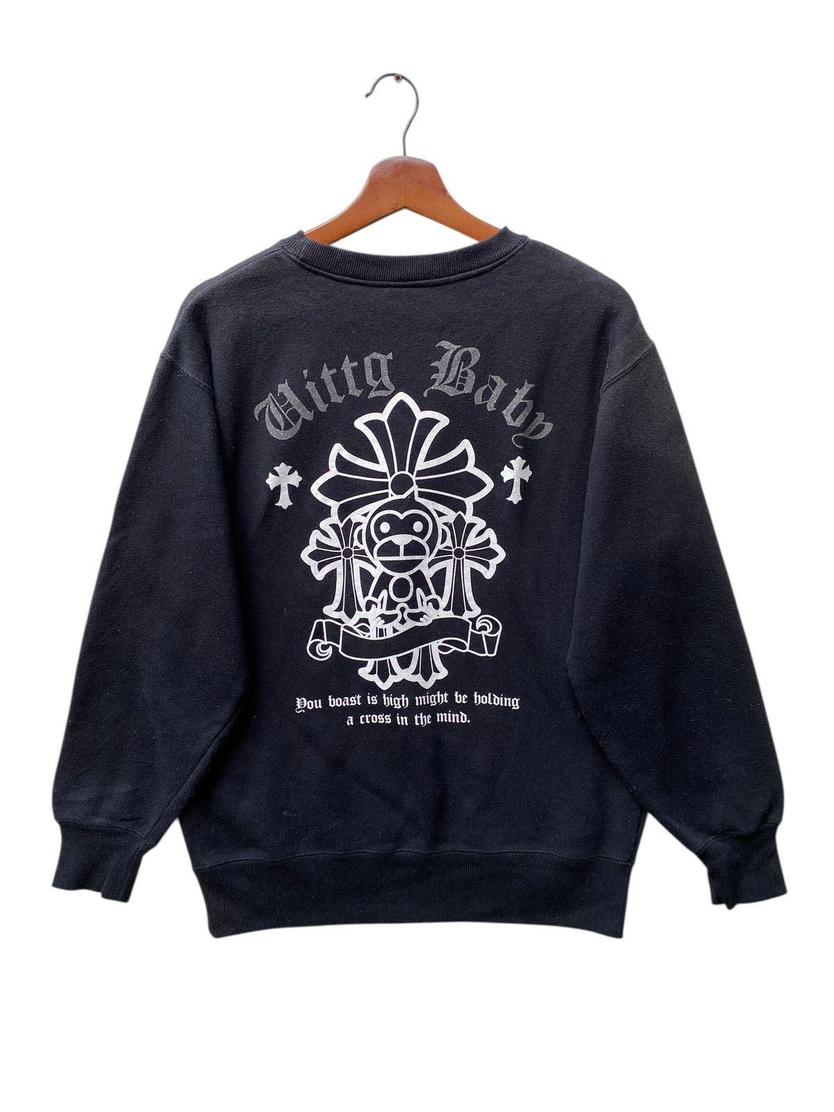 Japanese Brand Japanese Brand Uittg Baby Sweatshirt Cross Pullover Jumper Size US L / EU 52-54 / 3 - 5 Thumbnail