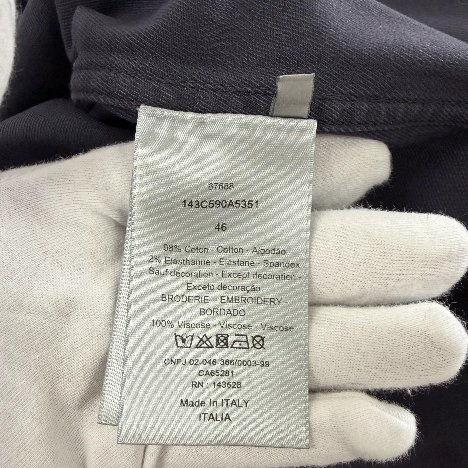 Dior Dior deep blue denim jacket size 46 0420 Size US S / EU 44-46 / 1 - 7 Thumbnail