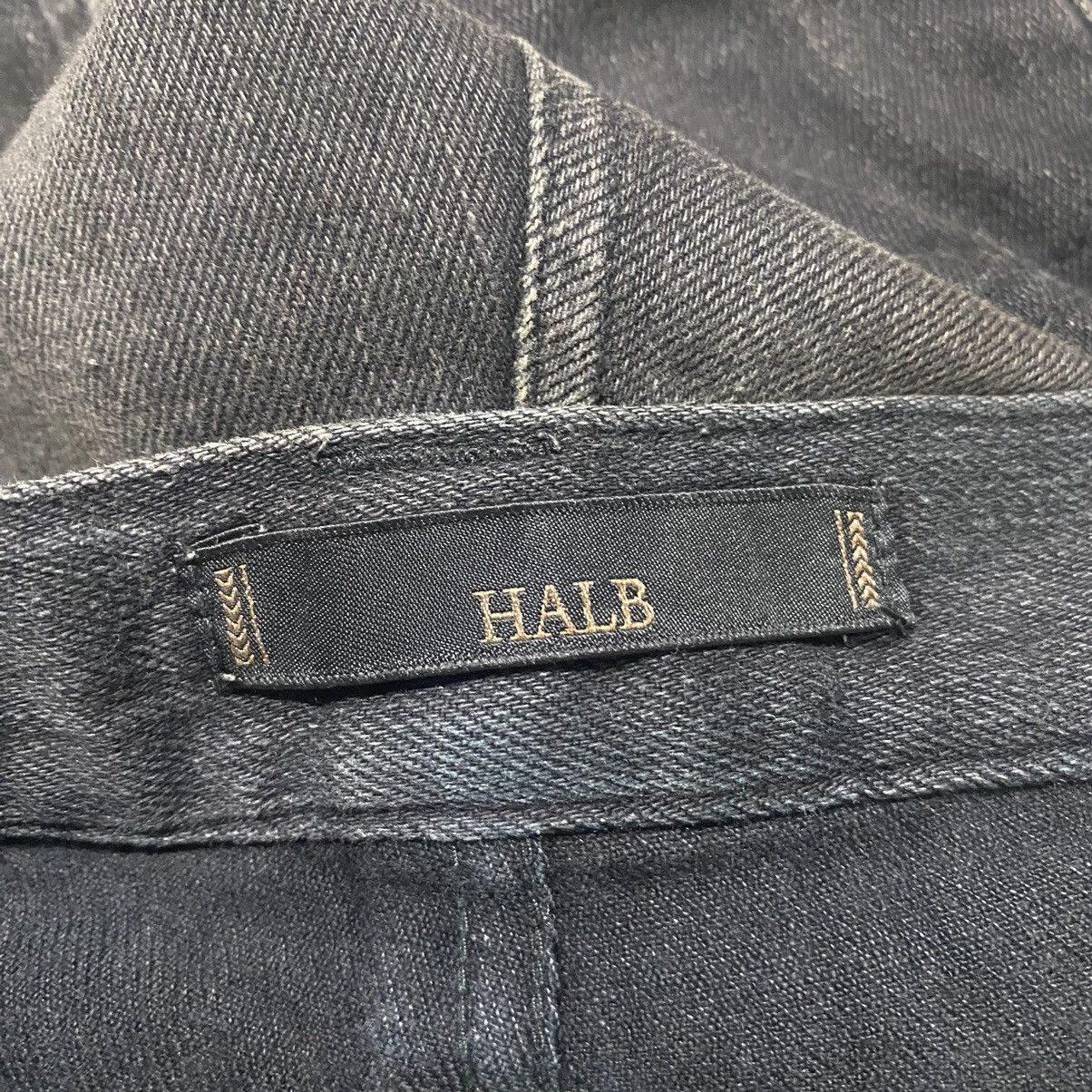 Japanese Brand HALB Black Assymetrical Denim Jeans Size US 30 / EU 46 - 18 Thumbnail