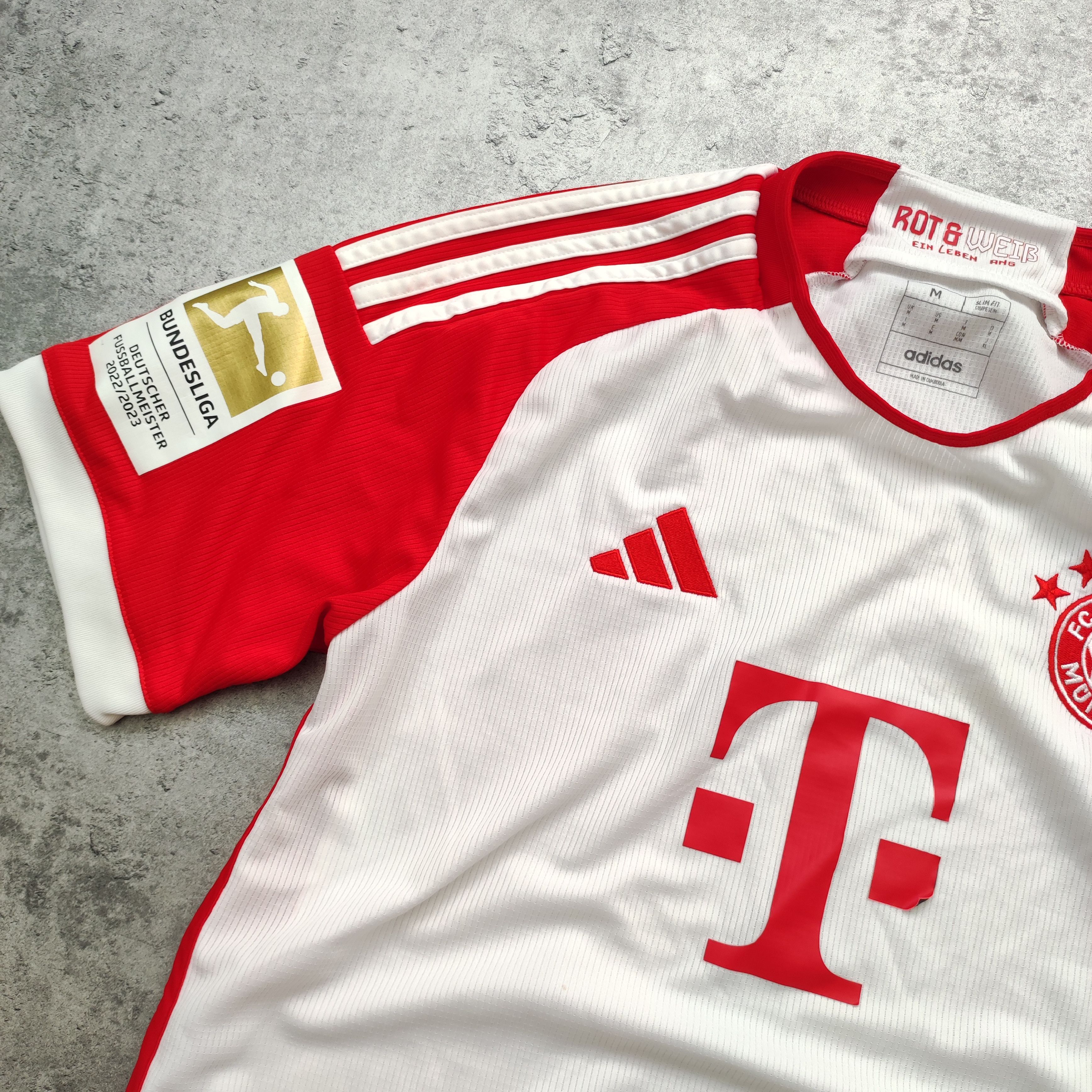 Adidas RARE Bayern Munich x Adidas Football Home 2023 Jersey Size US M / EU 48-50 / 2 - 4 Thumbnail
