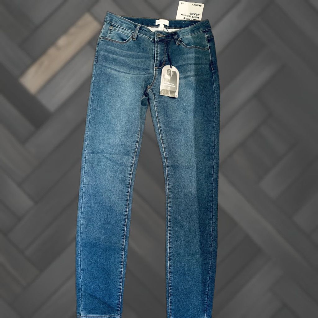 Vintage Kendall & Kylie Kontent Mid Rise blue Skinny Jeans 27 NWT Teens Jeans Cropped Regular Inseam 28 Mens Womens Girls Boys Size 27" / US 4 / IT 40 - 1 Thumbnail