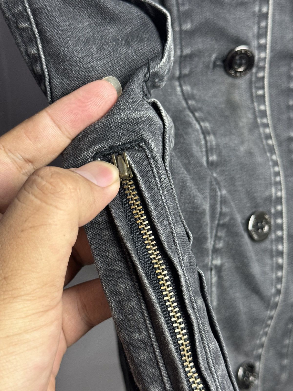 Hysteric Glamour Hysteric Glamour Bondage Washed Denim Jacket Stretch Size US S / EU 44-46 / 1 - 9 Thumbnail
