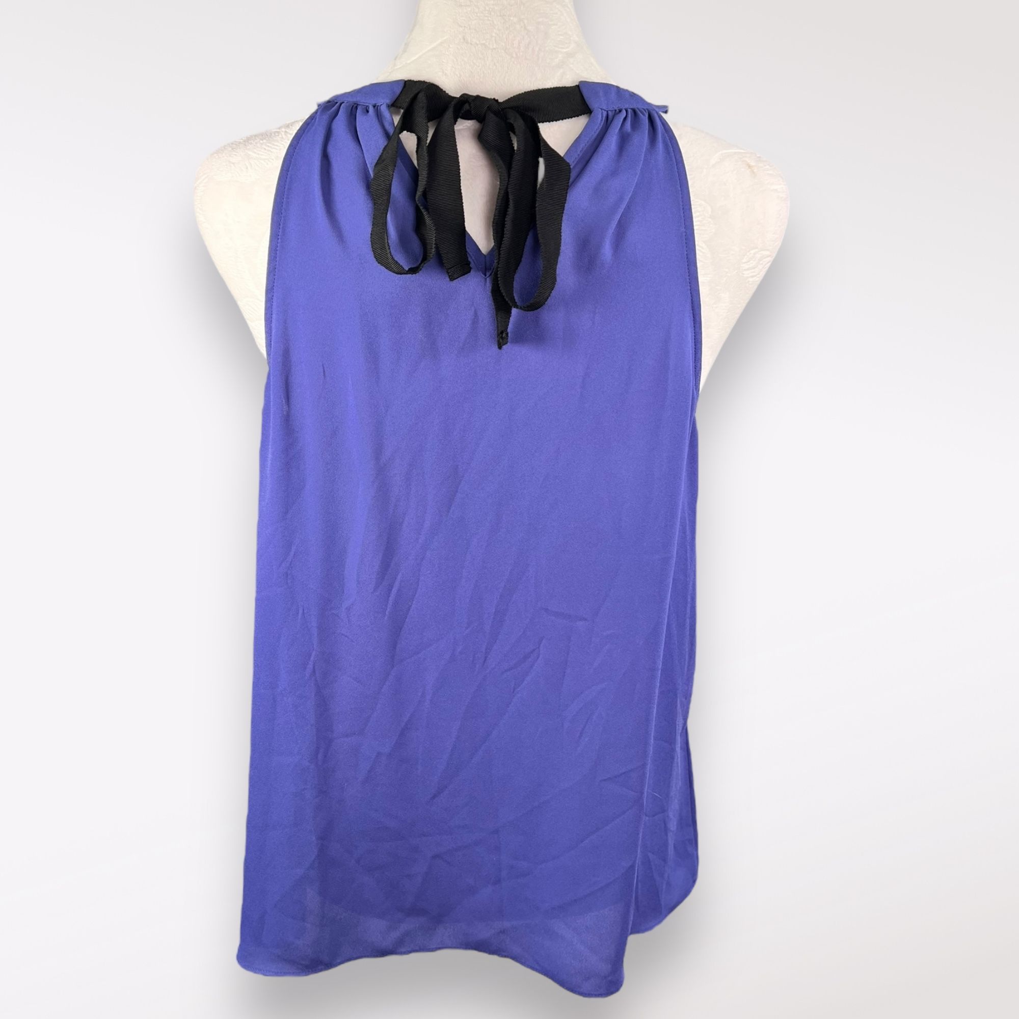 Designer Halogen Silky Blouse Sleeveless Halter Neck Tank XS Size XS / US 0-2 / IT 36-38 - 5 Thumbnail