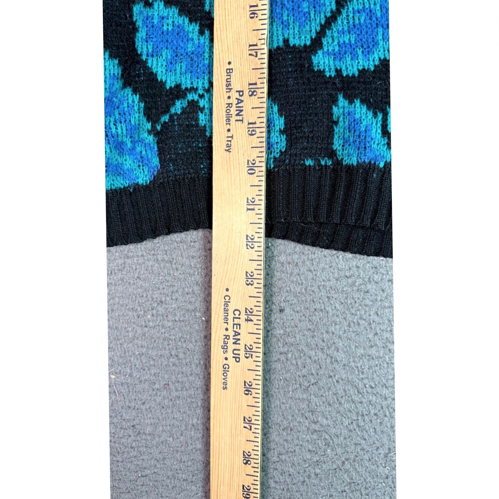 Vintage VINTAGE Fantasize by Jords Sweater Crewneck Blue Floral Rose Knit Mens S USA Made 1980s Size US S / EU 44-46 / 1 - 4 Thumbnail