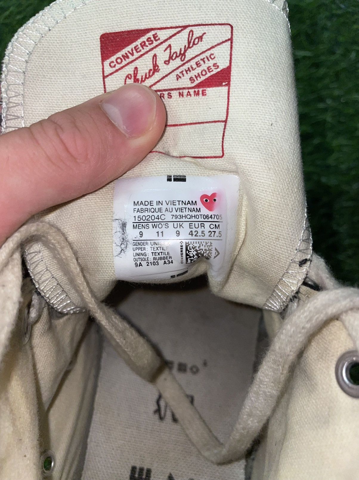 CDG by Comme des Garcons × Comme des Garcons PLAY Cdg Comme Des Garçons Converse Size M9 W11 Size US 9 / EU 42 - 8 Thumbnail