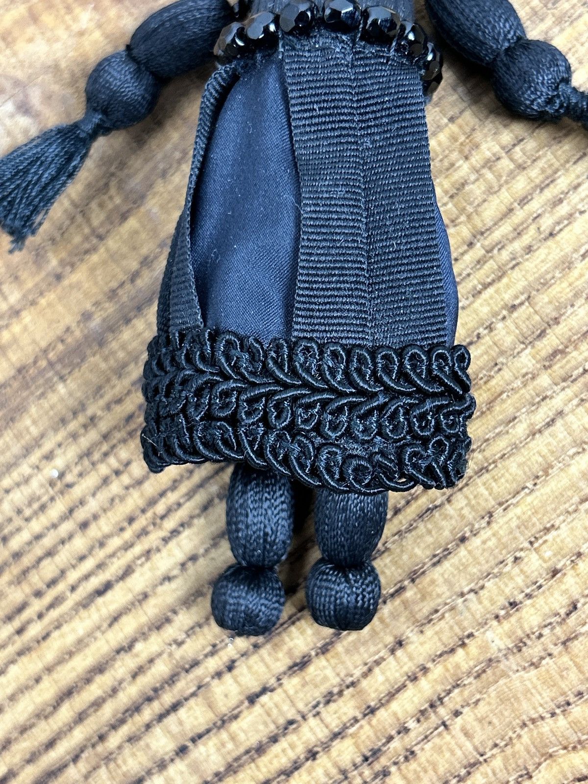 Prada Prada Beaded Doll Bag Charm Keychain Key Holder Black Size ONE SIZE - 4 Thumbnail
