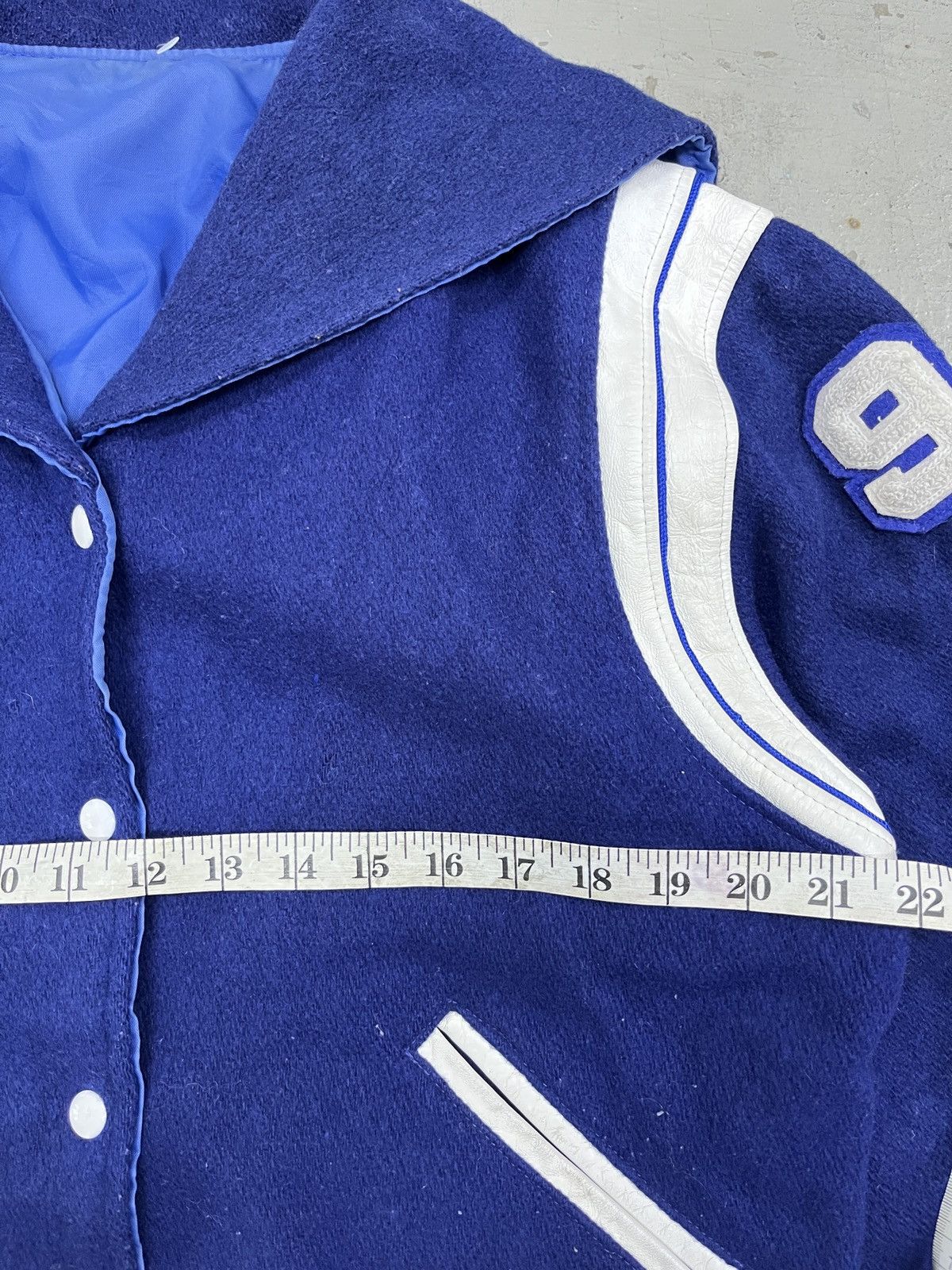 Vintage VINTAGE 80's TROPHY WOOL LEATHER VARSITY BOMBER JACKET Size US L / EU 52-54 / 3 - 9 Thumbnail