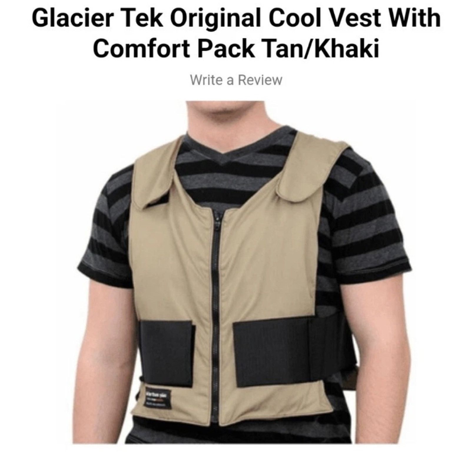 Tek Gear Glacier Tek Cool Vest Adjustable, NWOT NO PACKS INCLUDED Size US L / EU 52-54 / 3 - 1 Thumbnail