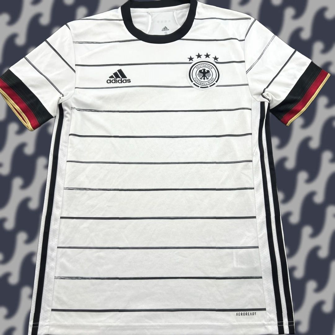 Adidas adidas Germany 2019 2020 Home Football Jersey Shirt Adults Mens Small Short Sleeve Multicolor Polyester Blended Fabric Quick Dry Sport Jersey Size US S / EU 44-46 / 1 - 1 Thumbnail