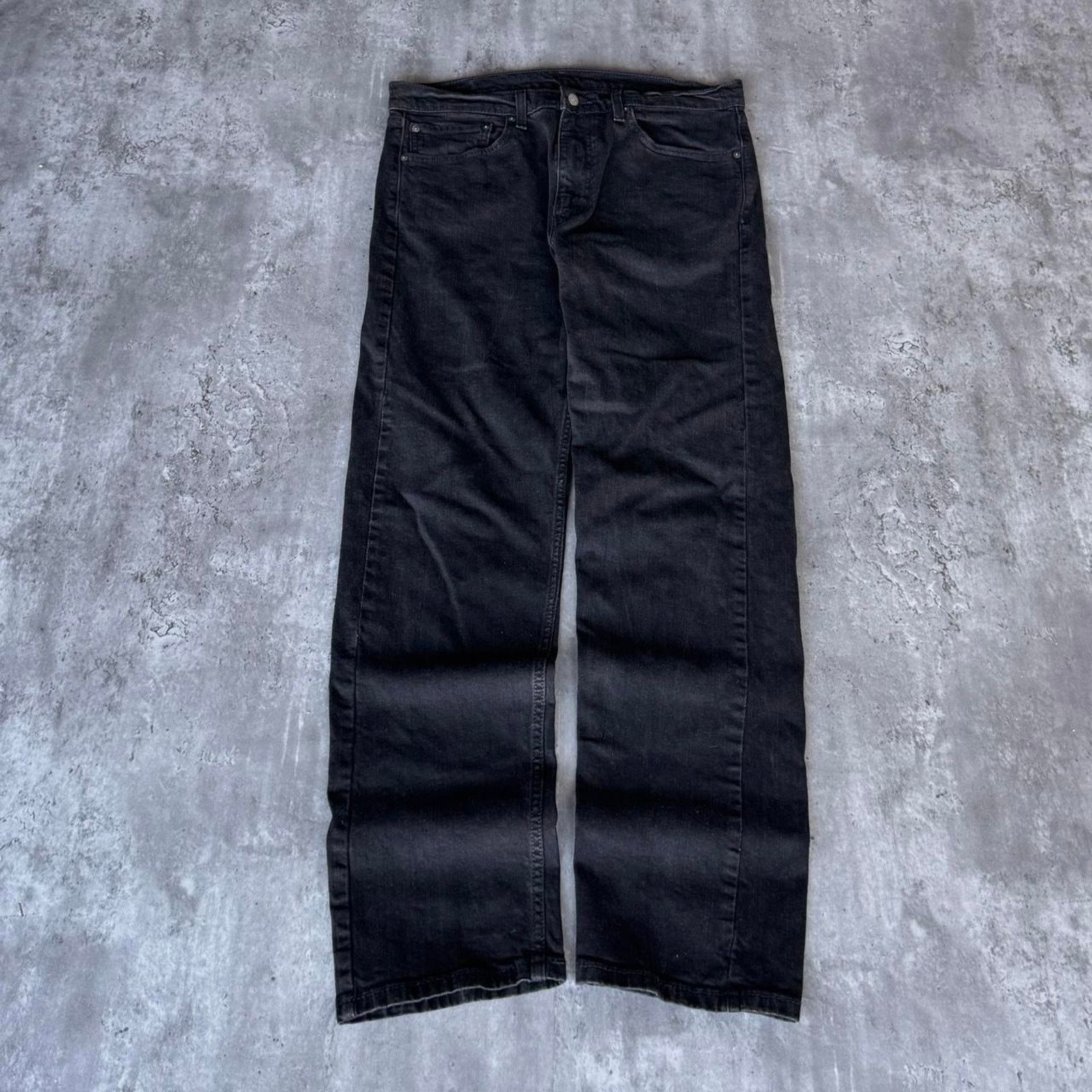 Levi's × Levi's Vintage Clothing Vintage Y2K Levi’s 505 Baggy Grunge Opium Black Denim Jeans Size US 36 / EU 52 - 2 Thumbnail