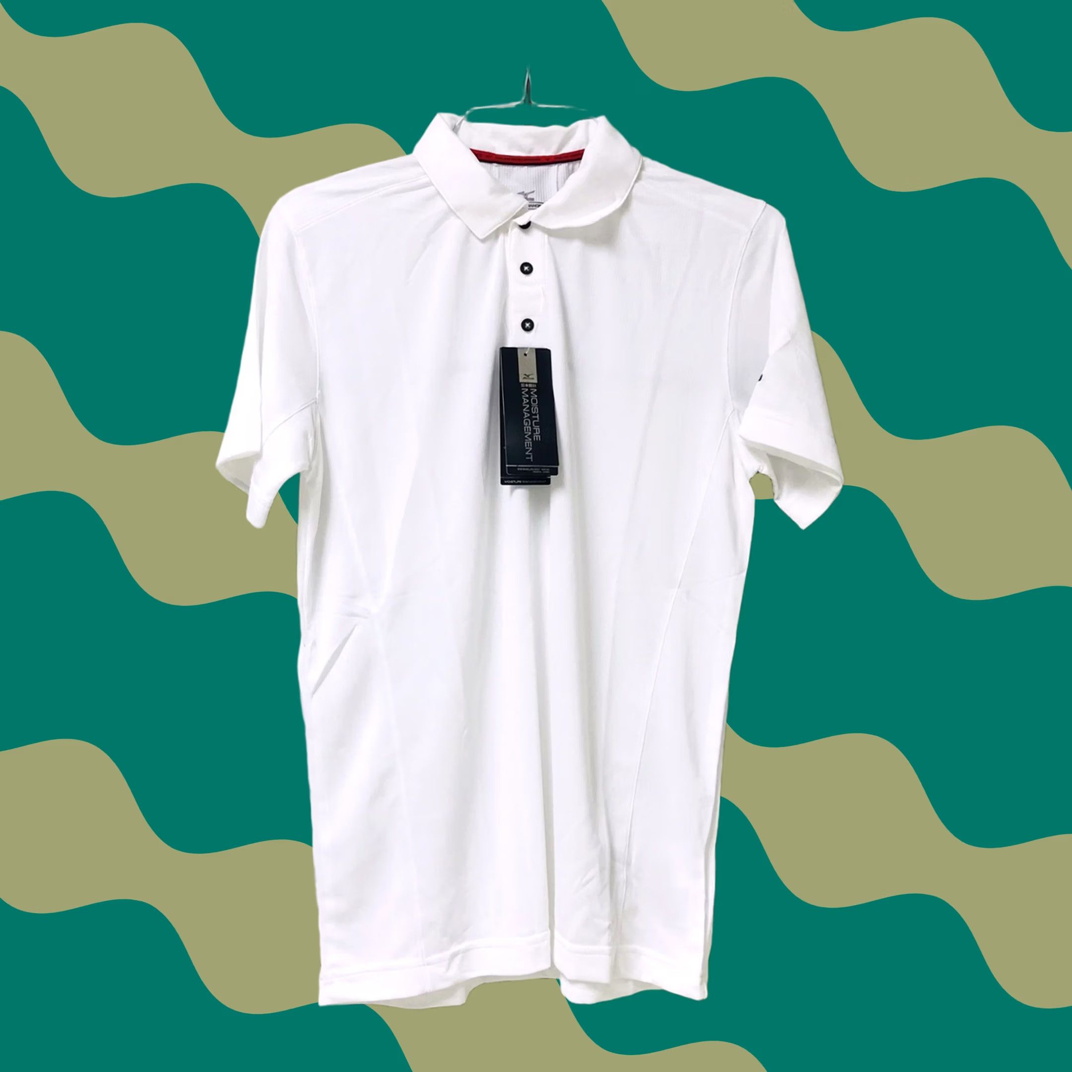 Mizuno Mizuno Performance Polo Shirt Men White DryLite Elite Golf Polo Short Sleeve Small S Size US S / EU 44-46 / 1 - 1 Thumbnail