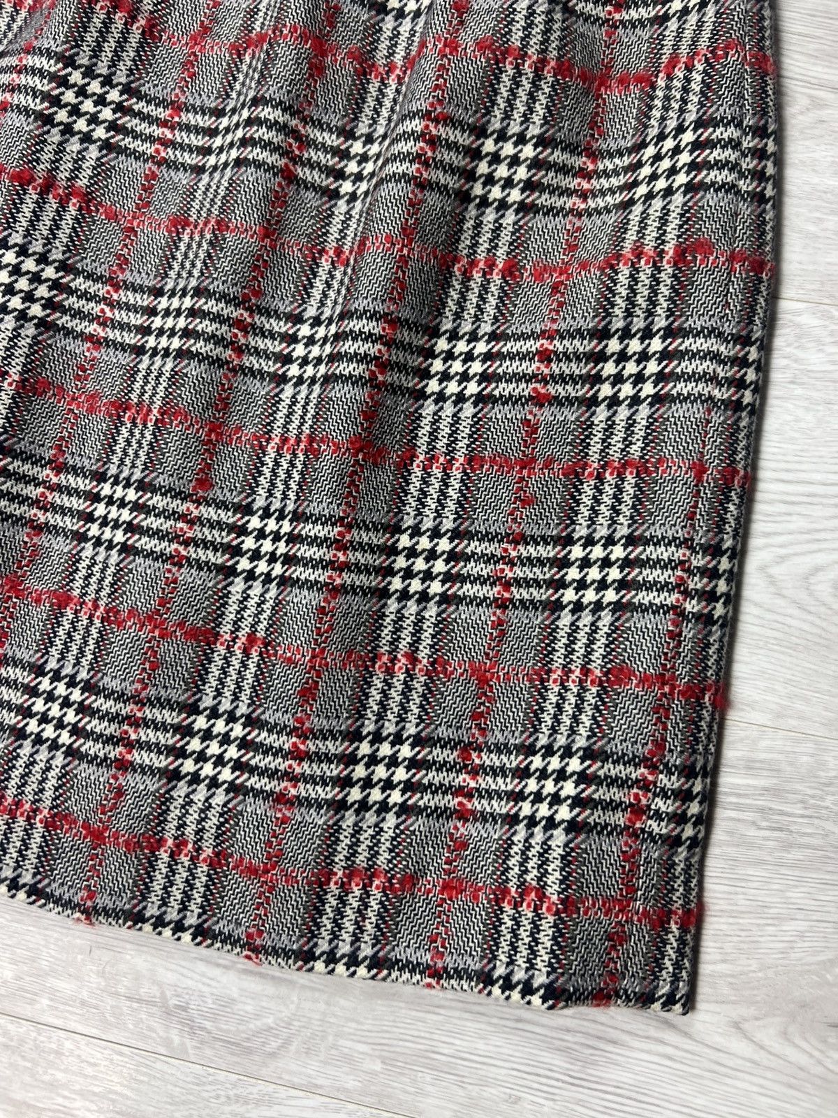 Celine Rare Vintage Celine Paris Tweed Wool Plaid Skirt Size 44 Size 32" / US 10 / IT 46 - 7 Thumbnail