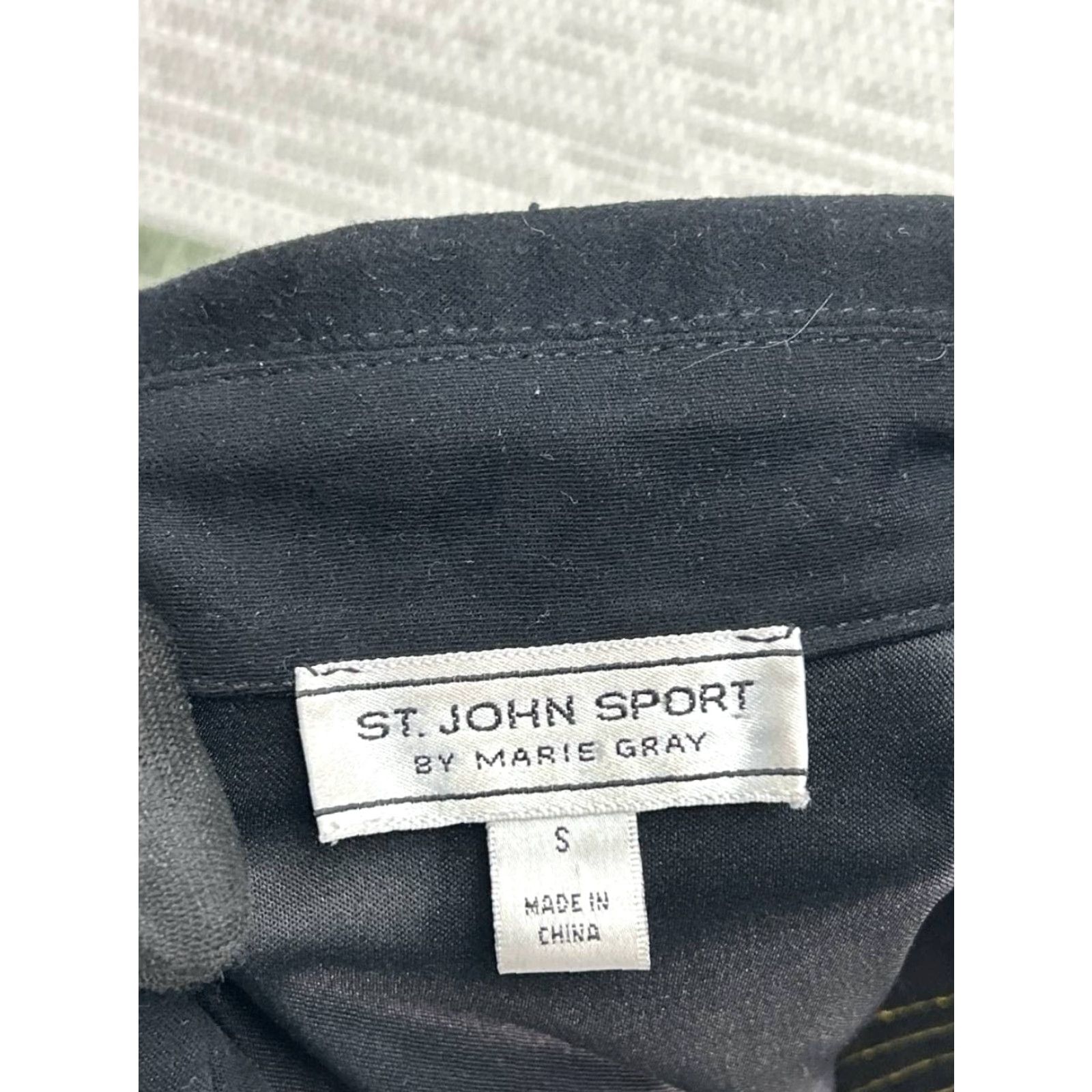 St. John St.John Jacket Womens Small Black Yellow Knit Full Zip Size S / US 4 / IT 40 - 3 Thumbnail