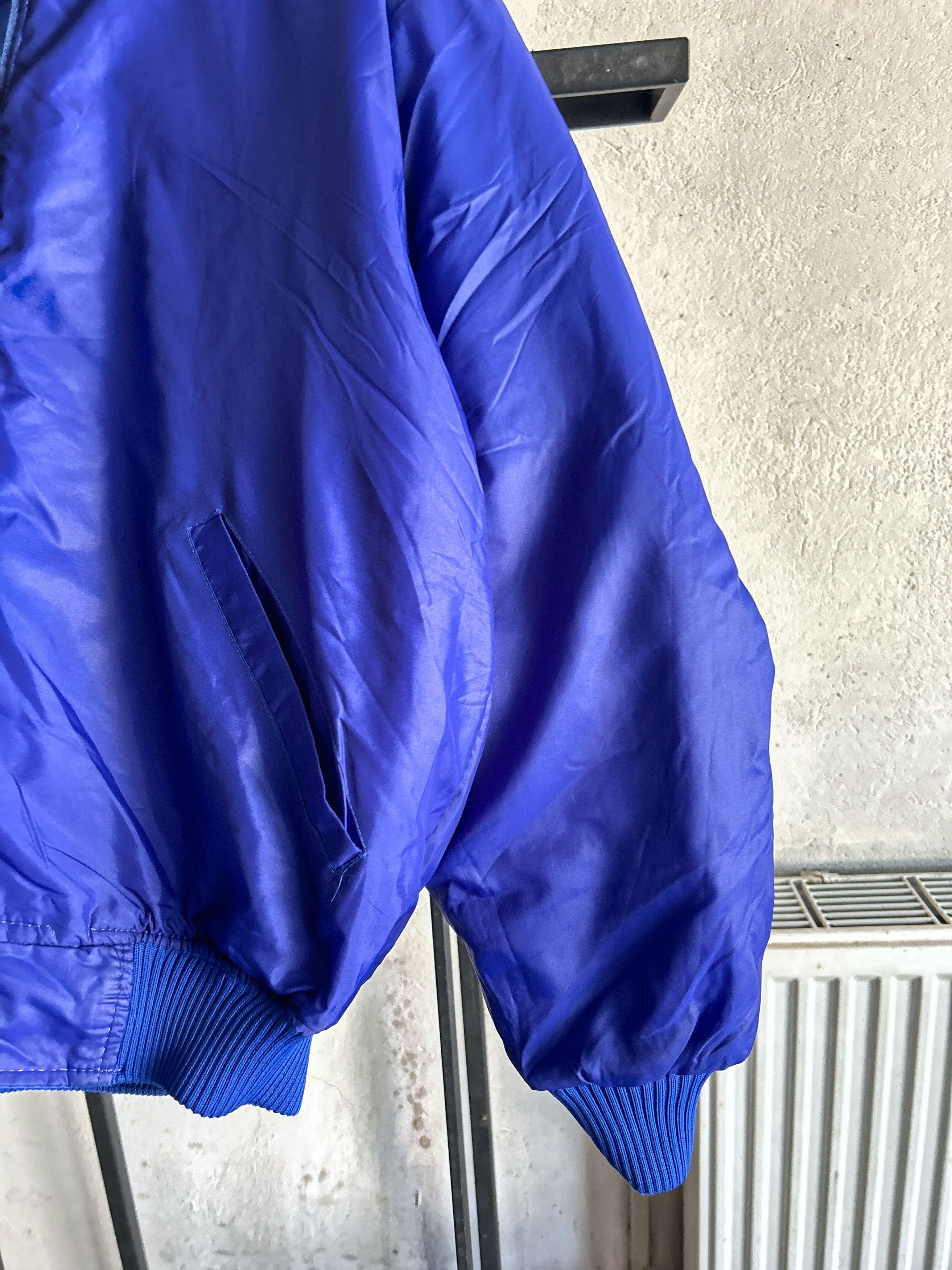 Vintage Blue Puffer Bomber Jacket Minimal Oversized Outerwear Size US M / EU 48-50 / 2 - 8 Thumbnail