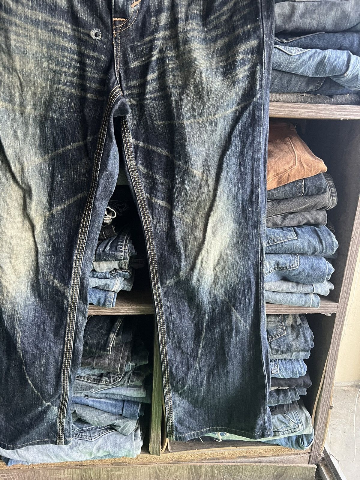 Edwin 🔥Flared Edwin Exclusive Vintage Distressed Denim Size US 33 - 7 Thumbnail