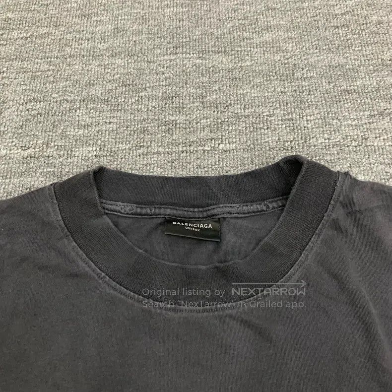 Balenciaga Balenciaga Black water-washed distressed 3B dissolved logo Size US XL / EU 56 / 4 - 4 Thumbnail