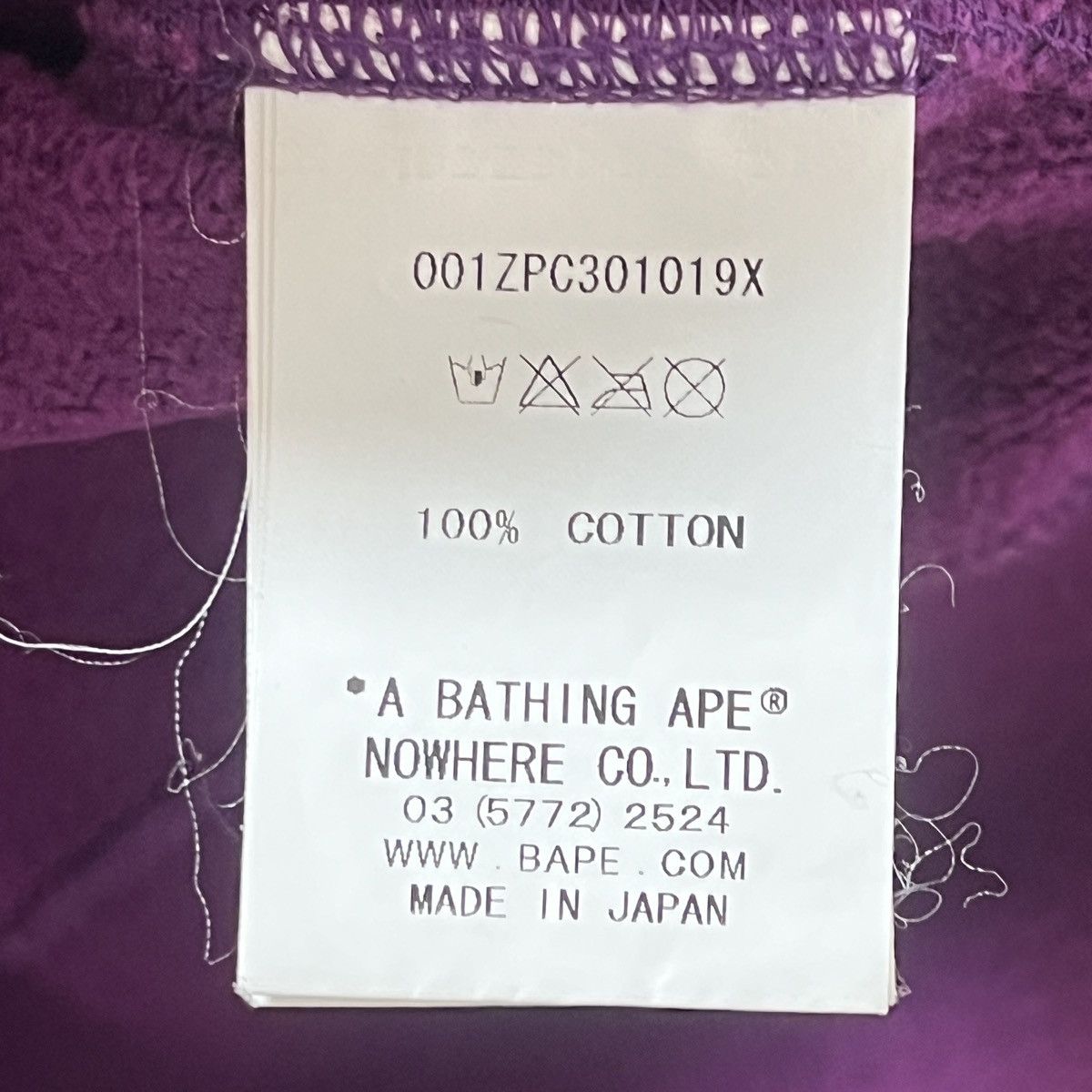 Bape Bape purple shark zip up hoodie Size US L / EU 52-54 / 3 - 16 Thumbnail
