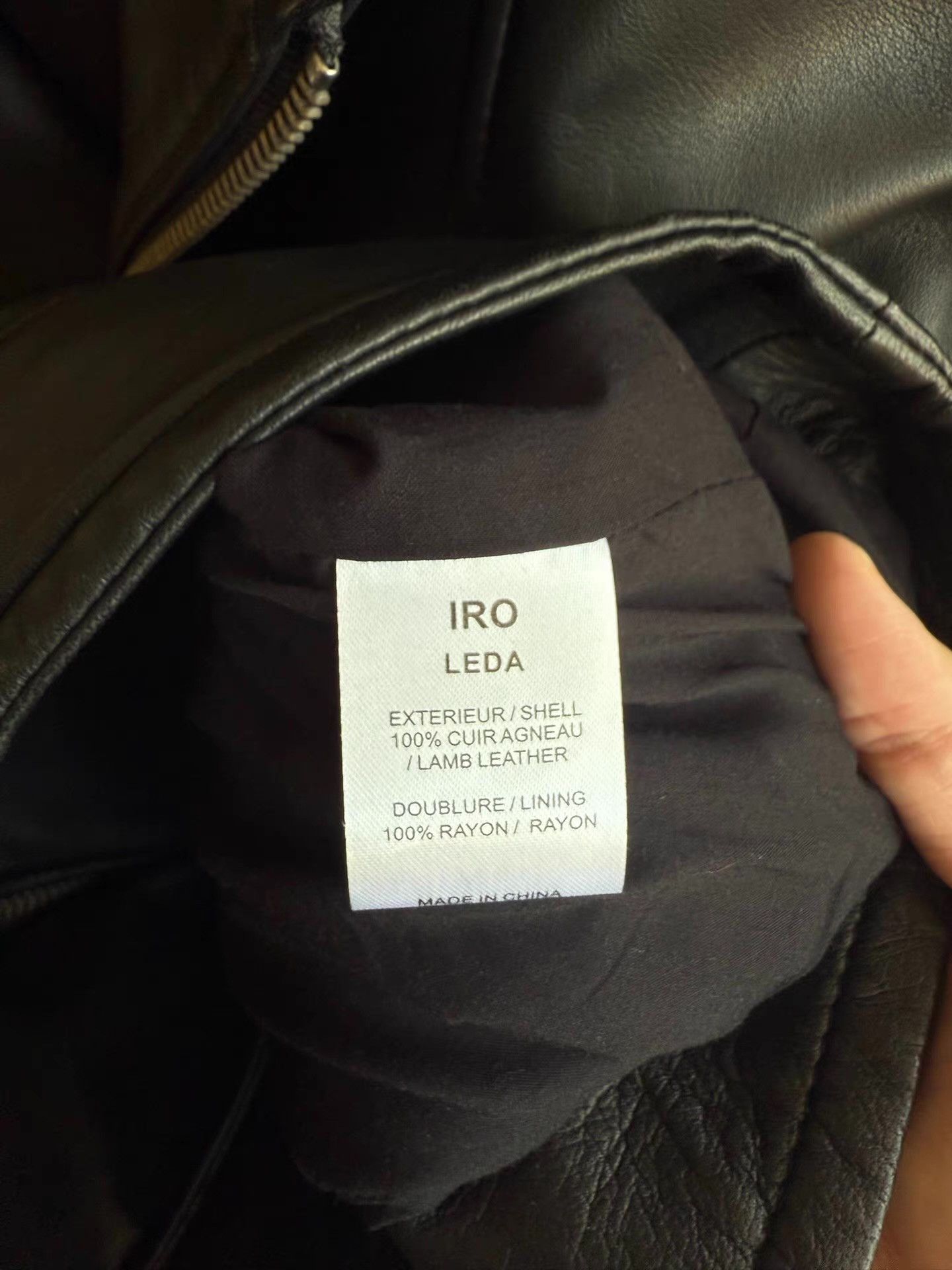 Iro IRO Sheepskin Biker Jacket Q17 Size US L / EU 52-54 / 3 - 3 Thumbnail