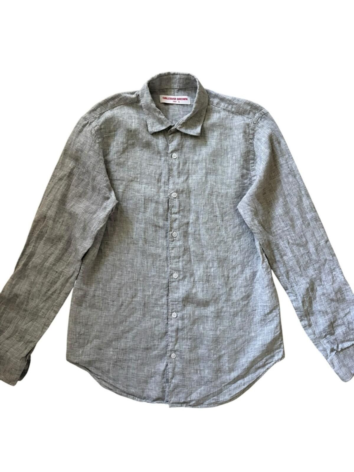 Orlebar Brown Orlebar Brown Giles Linen Tailored Fit Linen Shirt Size US S / EU 44-46 / 1 - 6 Thumbnail