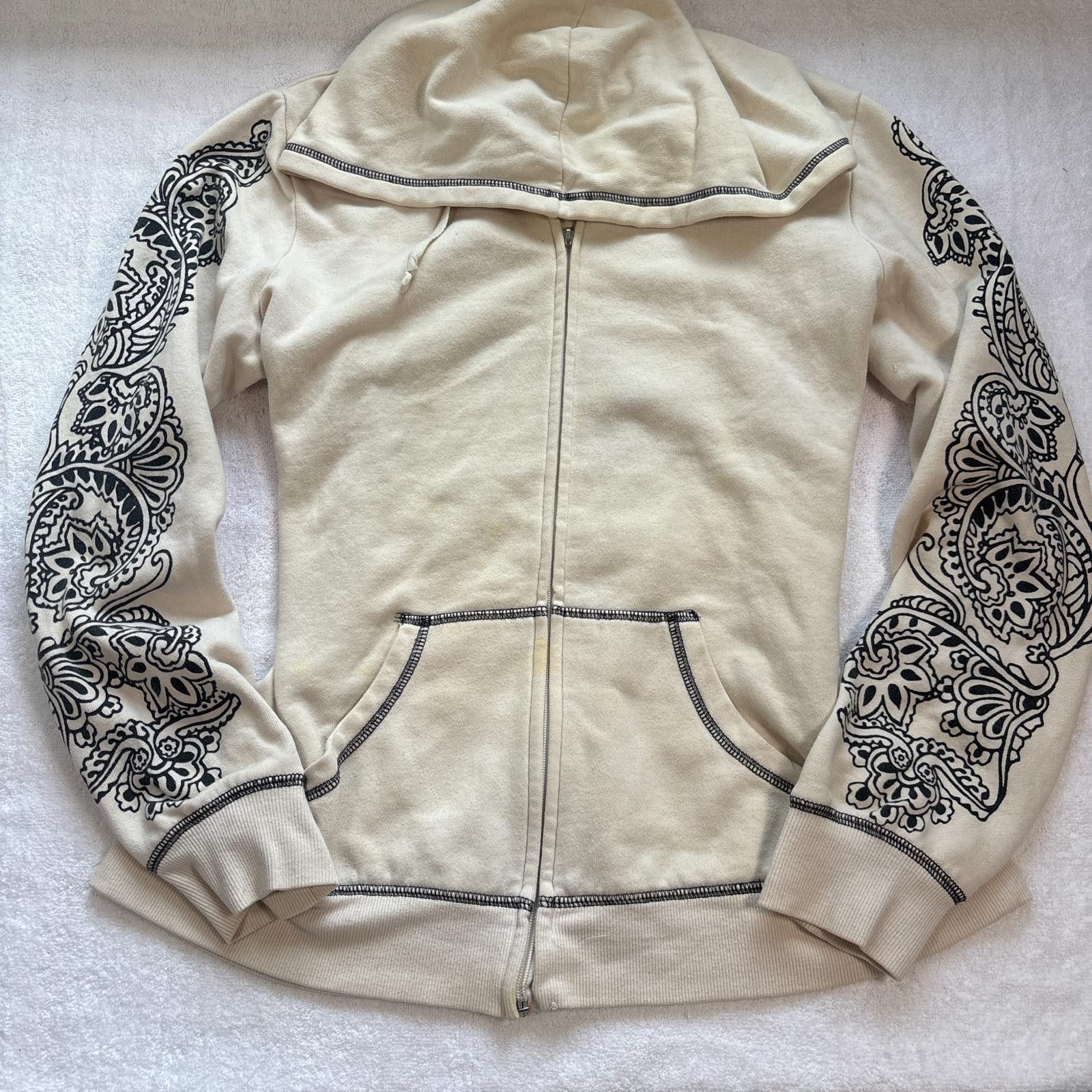Other y2k grunge floral graphic zip up Size M / US 6-8 / IT 42-44 - 1 Thumbnail