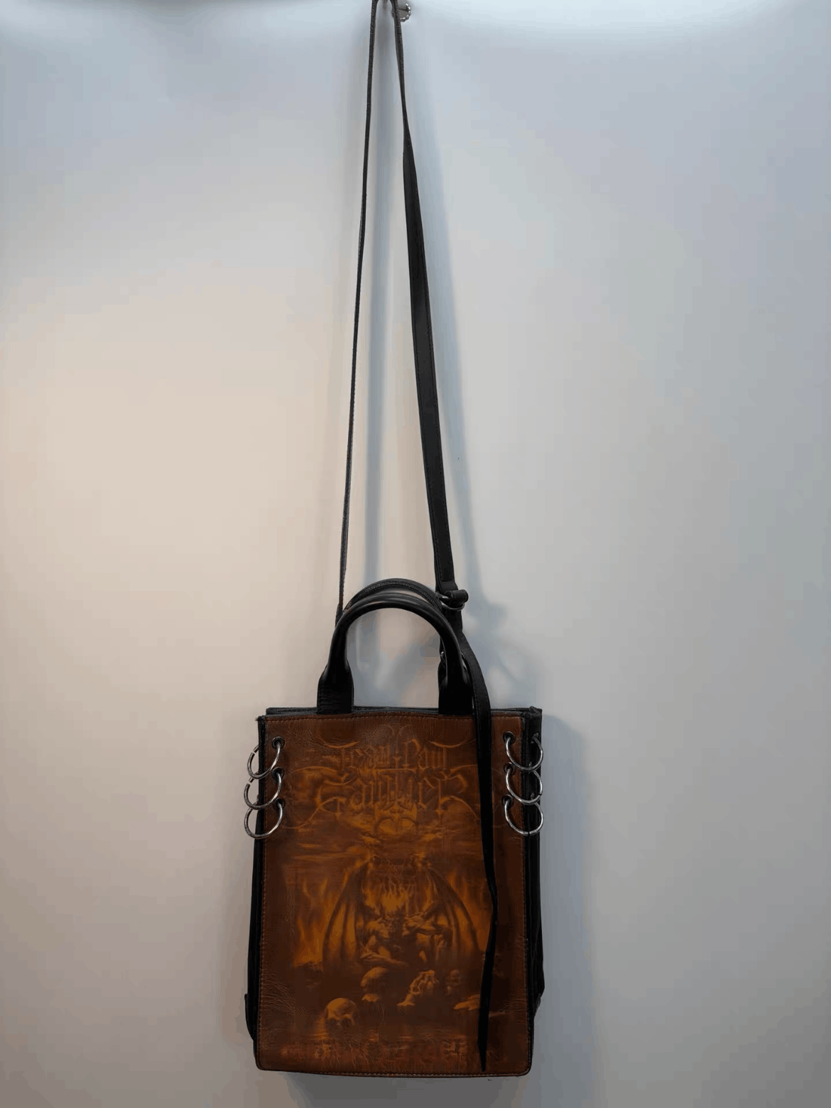 Jean Paul Gaultier Jean Paul Gaultier 01SS Devil Print Shoulder Tote Bag Size ONE SIZE - 3 Thumbnail