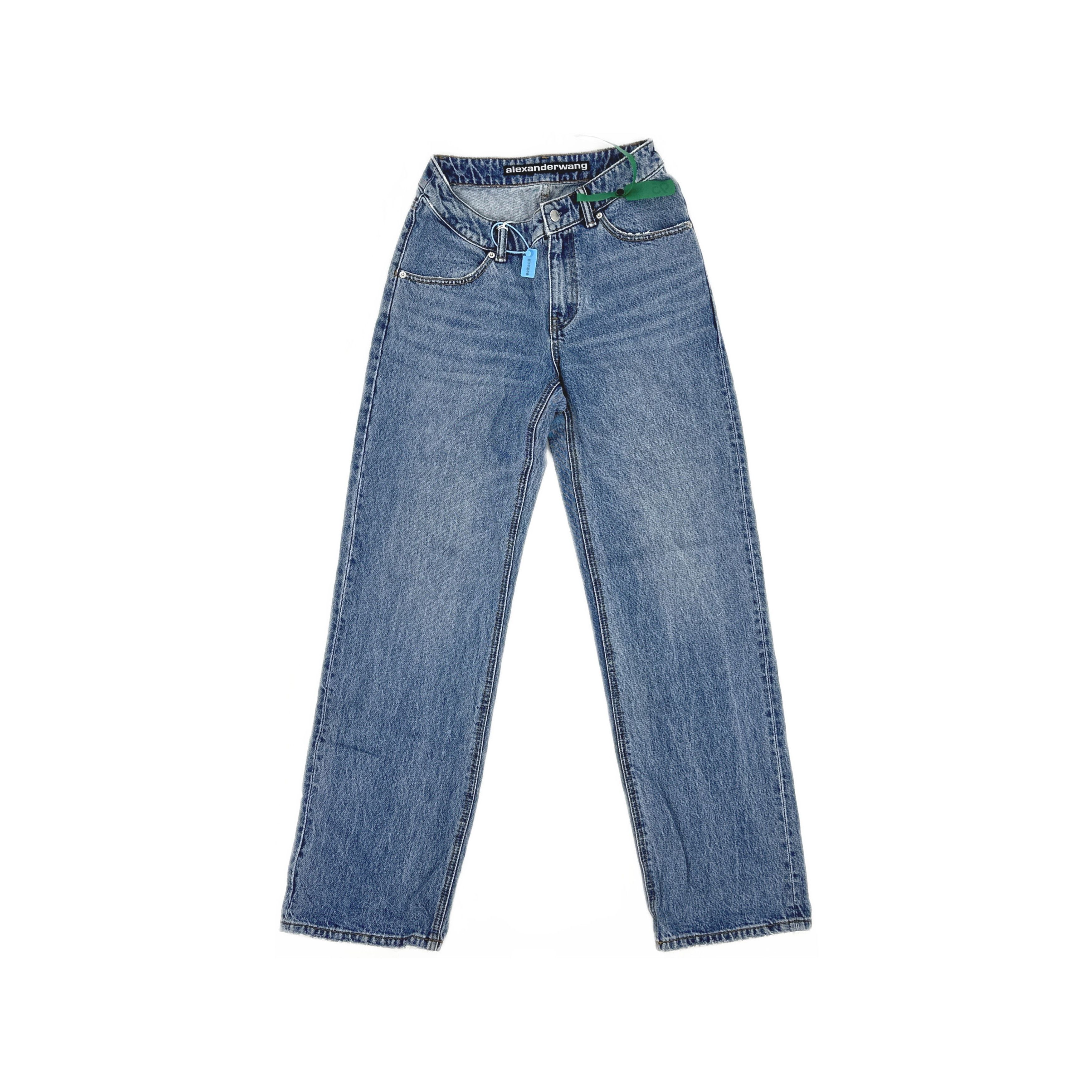 Alexander Wang Alexander Wang Asymmetrical Waistband Jeans Size 26 Size 26" / US 2 / IT 38 - 1 Thumbnail