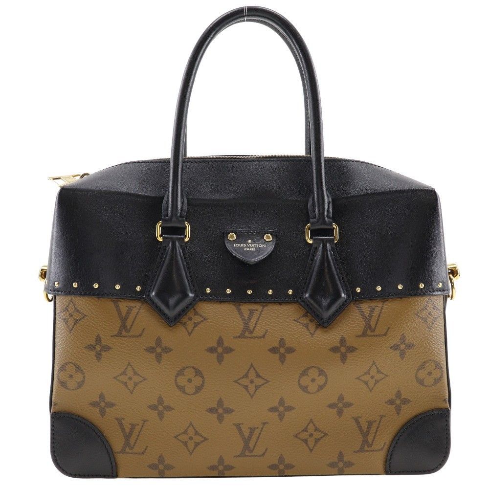 Louis Vuitton Louis Vuitton City Malle Handbag Reverse Monogram Canvas and Leather Size ONE SIZE - 1 Thumbnail