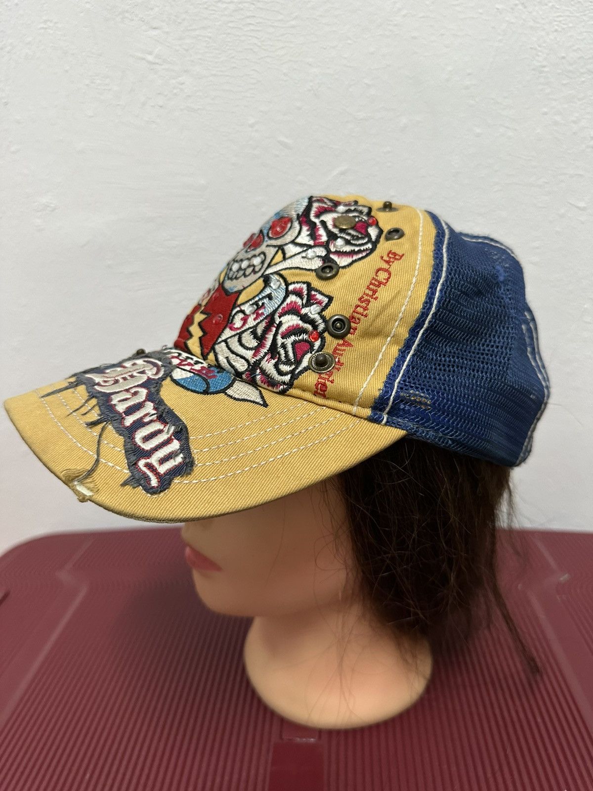 Ed Hardy Ed Hardy Cap by Christian Audigier Skull Eagle Snake Tattoo Size ONE SIZE - 4 Thumbnail