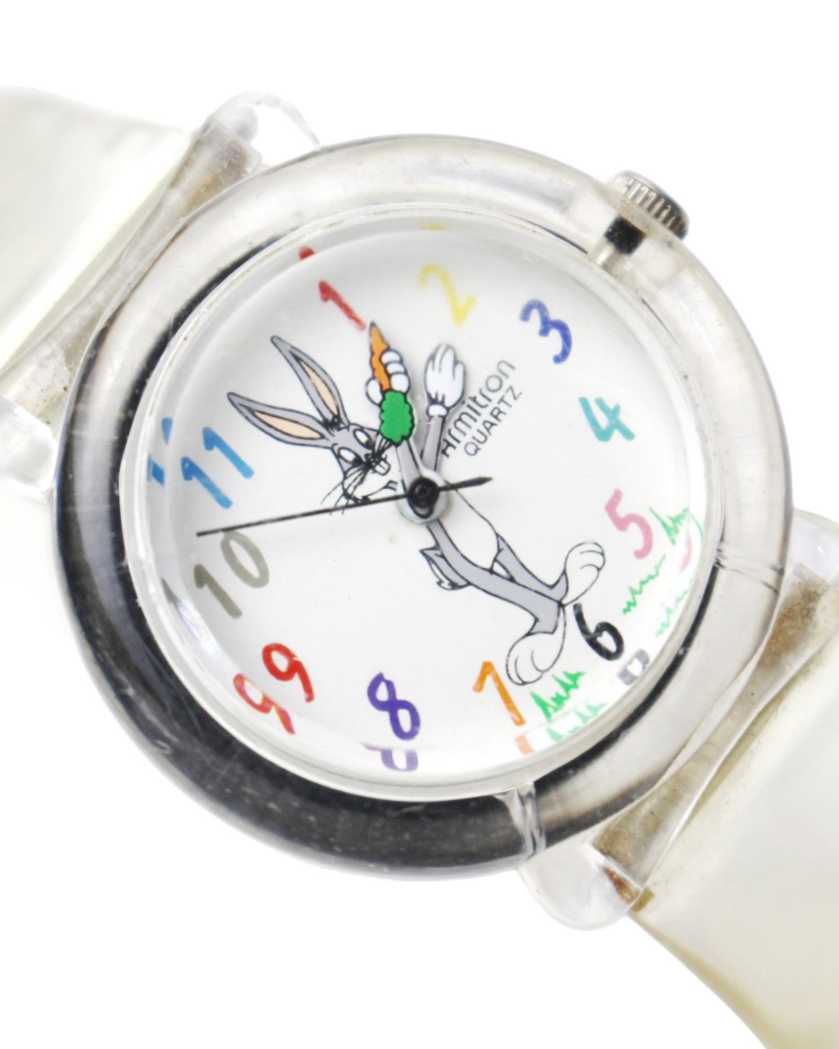 Cartoon Network × Vintage 1990S ARMITRON BUGS BUNNY QUARTZ WATCH – CLEAR CASE & STRAP Size ONE SIZE - 2 Thumbnail