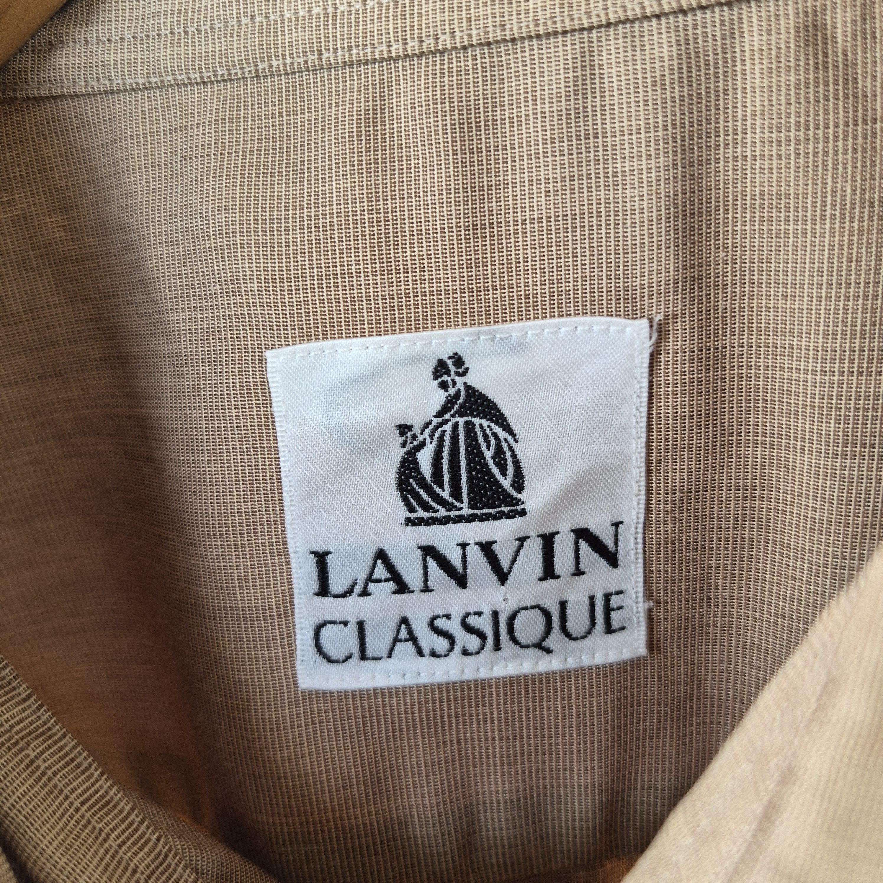 Lanvin Vintage LANVIN CLASSIQUE Men's Long Sleeve Shirt Size US L / EU 52-54 / 3 - 4 Thumbnail