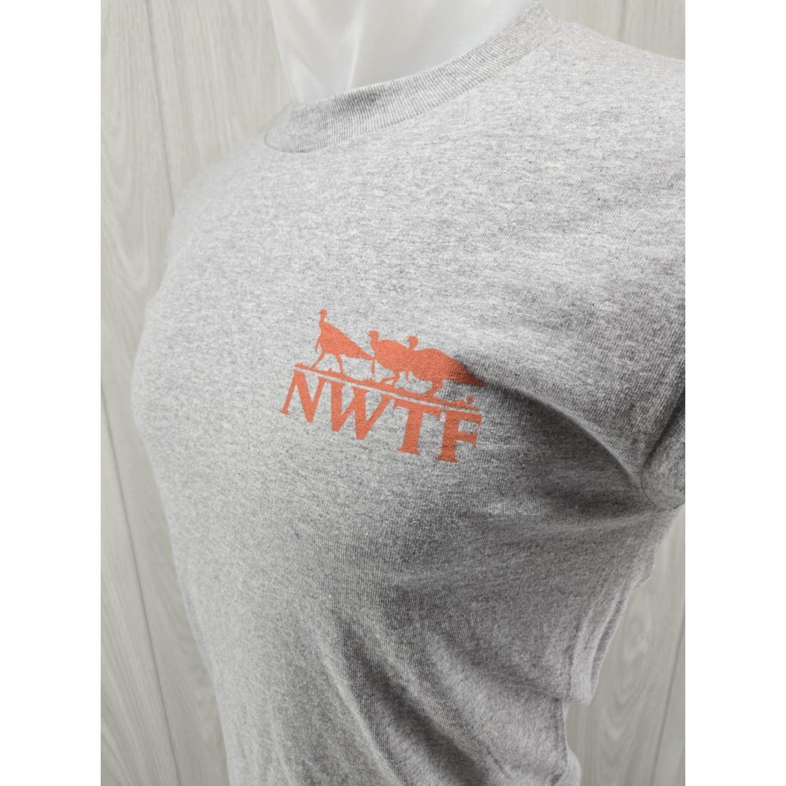 Vintage National Wild Turkey Federation Gray T Shirt Mens Size SMALL Size US S / EU 44-46 / 1 - 6 Thumbnail