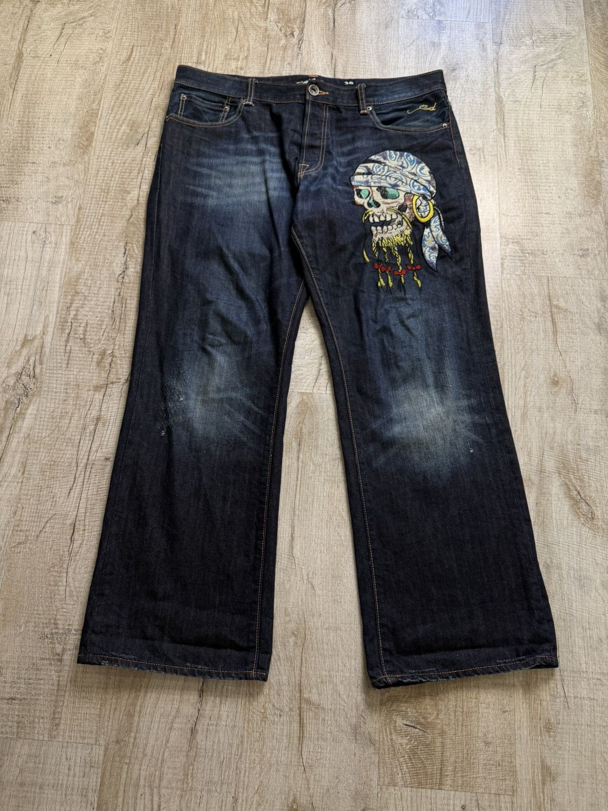 Ed Hardy Vintage Ed Hardy Jeans by Christian Audigier Pants Size US 38 / EU 54 - 3 Thumbnail