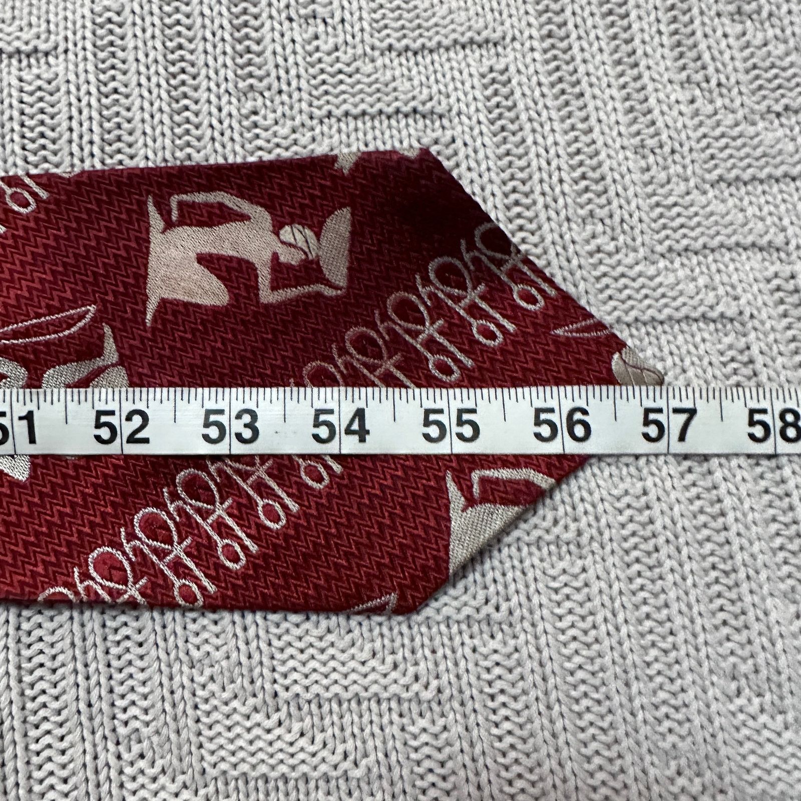 Oleg Cassini Vintage Oleg Cassini red hunter pattern men's tie Size ONE SIZE - 4 Thumbnail