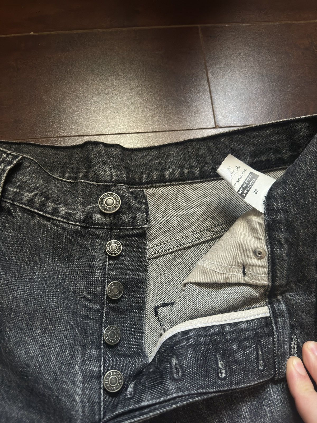 Other WATC STUDIO- BLACK LOOSE FIT JEANS Size US 32 / EU 48 - 2 Thumbnail