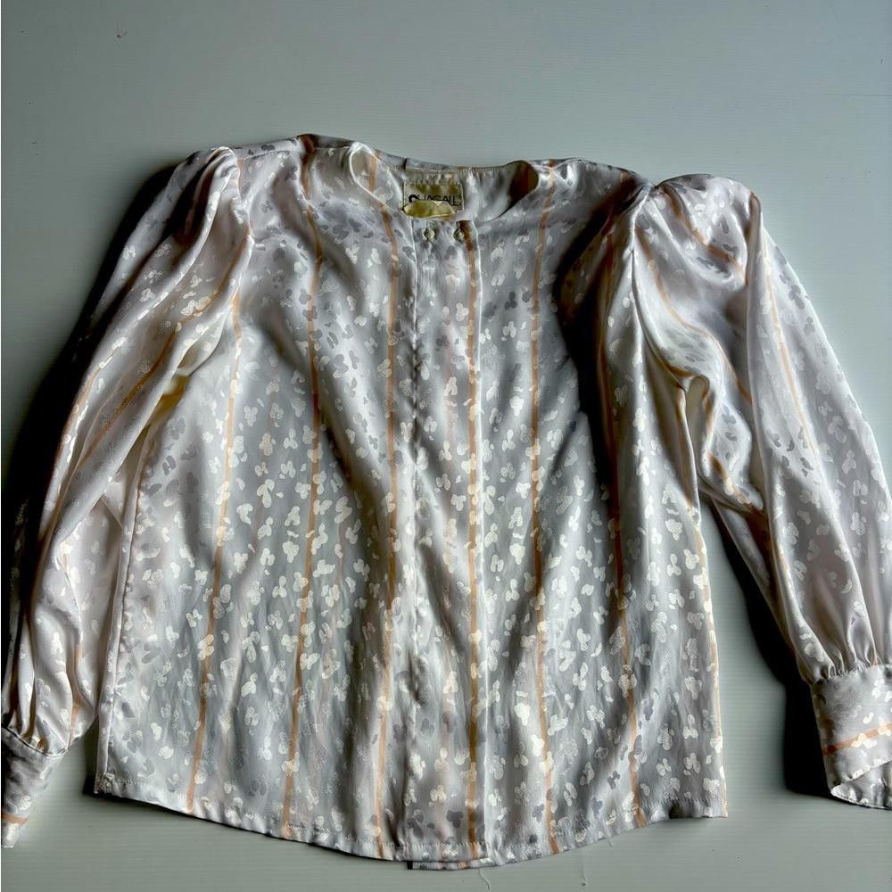 Designer Vintage 80’s Chagall Blouse Size L / US 10 / IT 46 - 1 Thumbnail