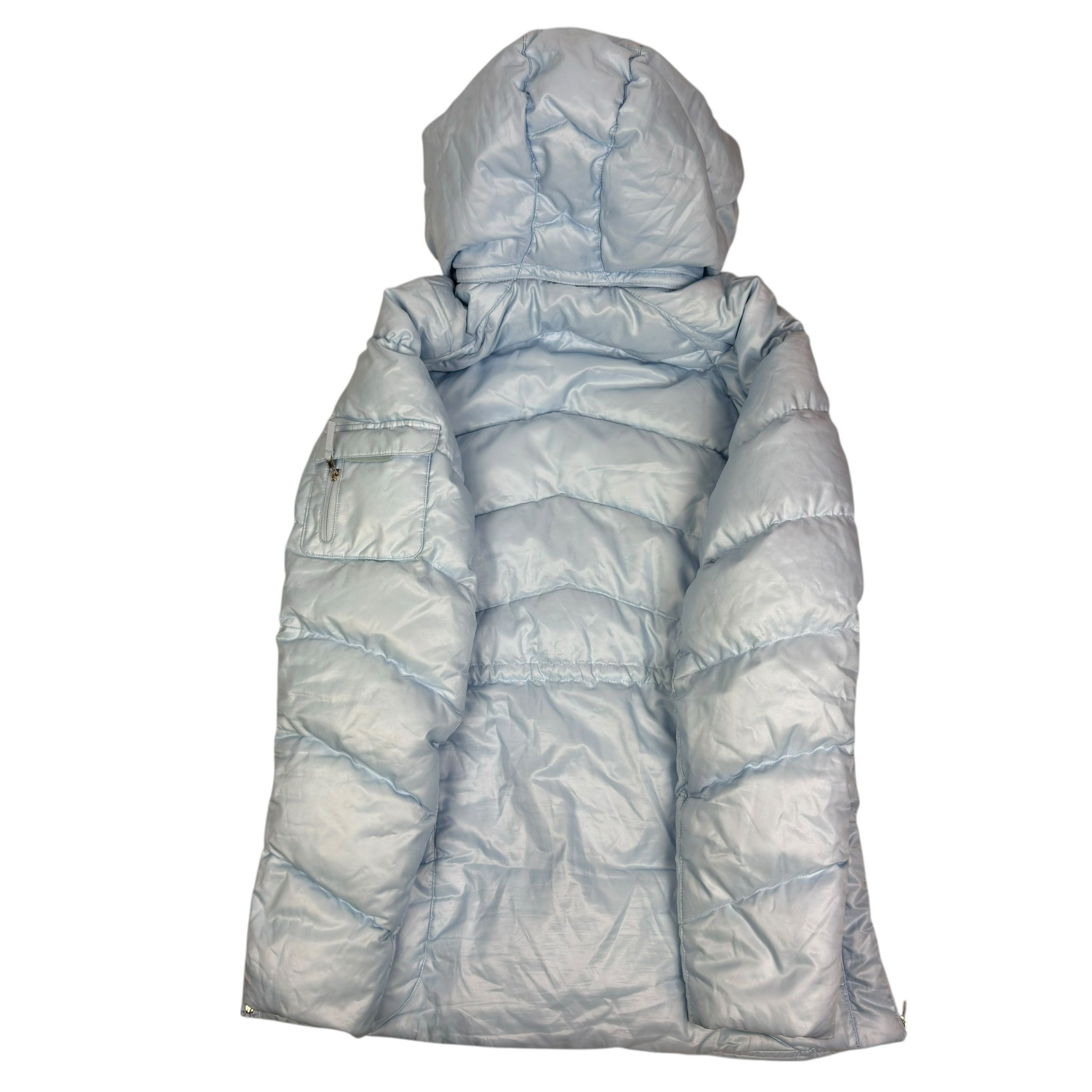 Nike Nike Women's Blue Swoosh Full Zip Goose Down Puffer Coat XL Size XL / US 12-14 / IT 48-50 - 3 Thumbnail