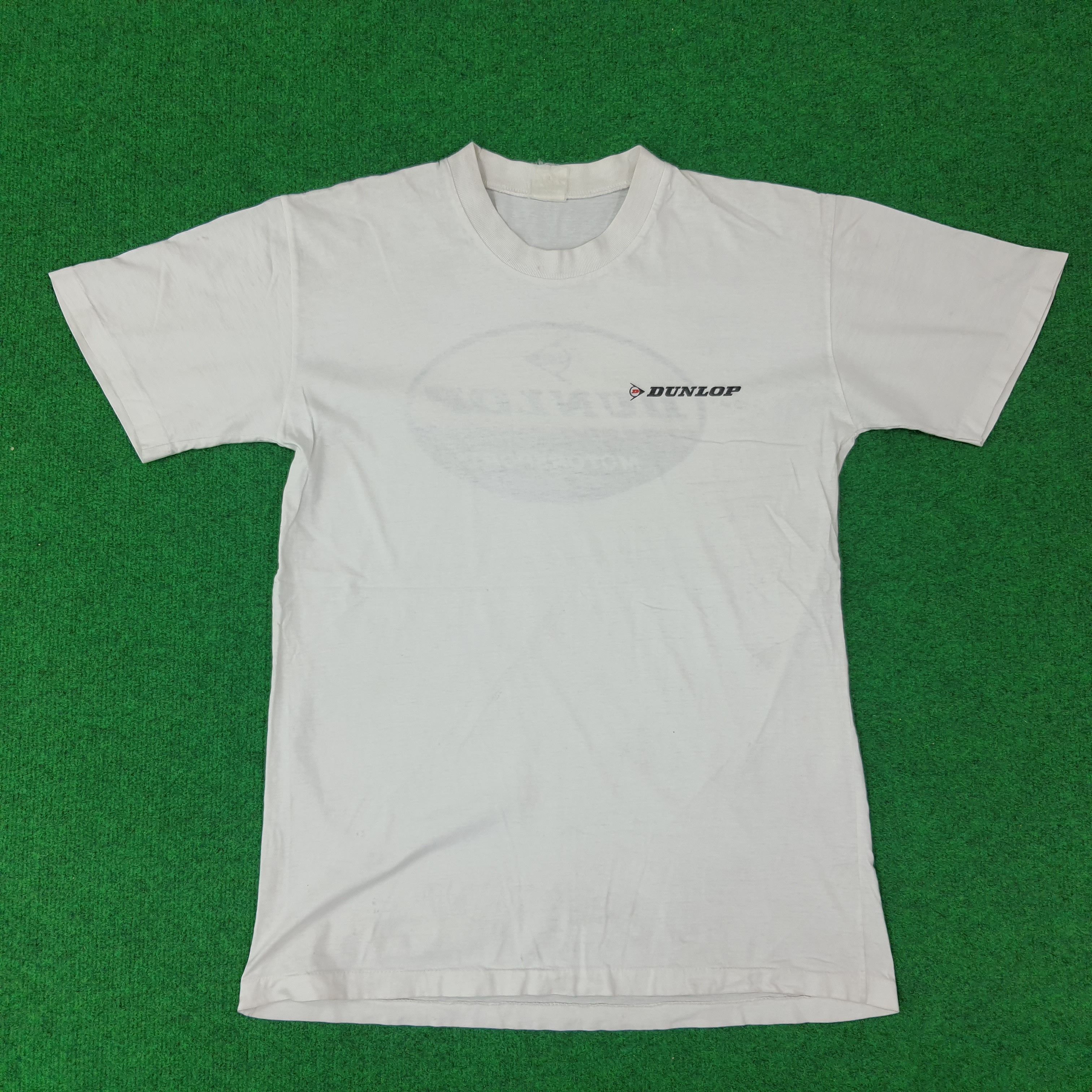 Japanese Brand Vintage DUNLOP Motorsports Single Stitch Tshirt C249N48 Size US M / EU 48-50 / 2 - 3 Thumbnail
