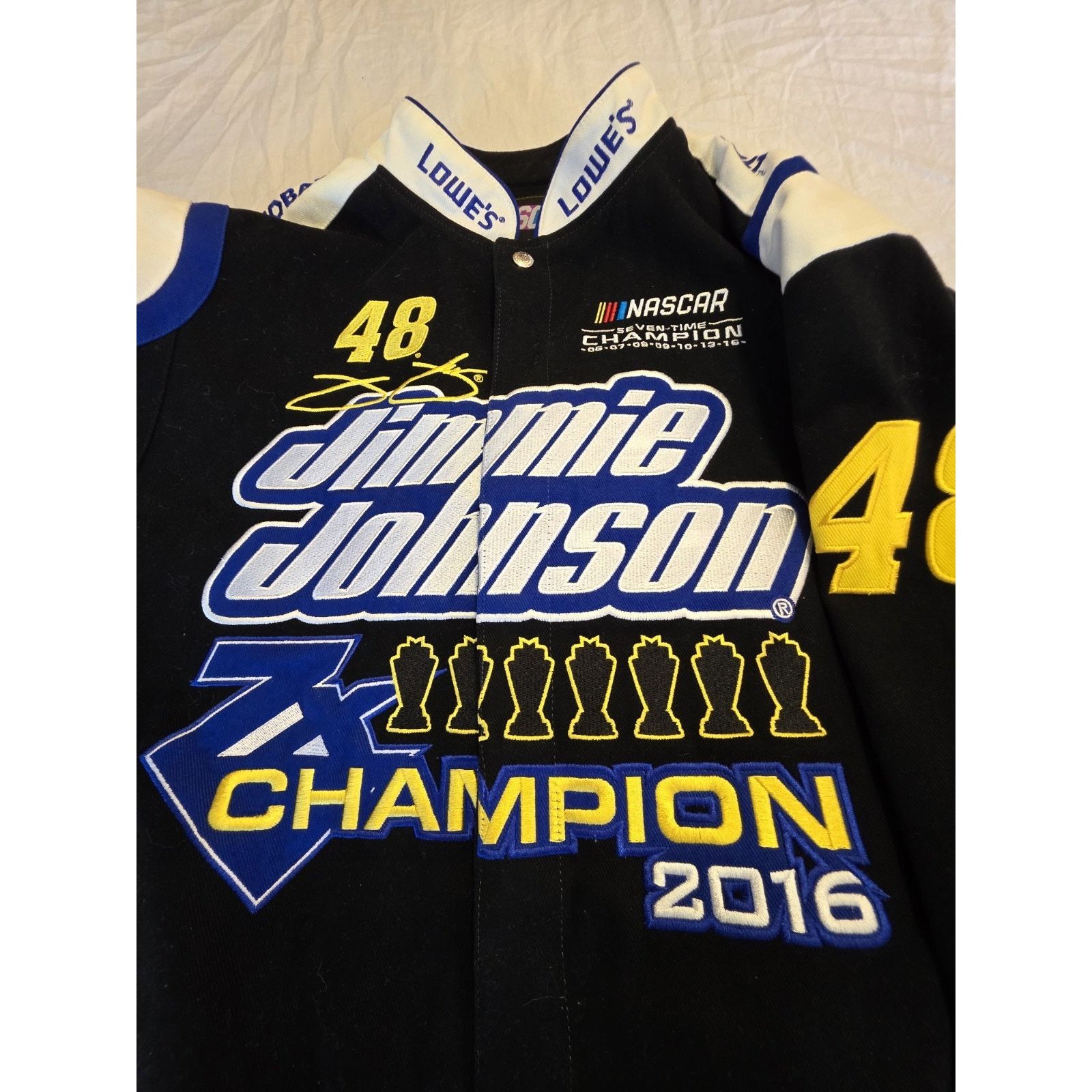 NASCAR Jimmie Johnson #48 7x Championship Motorsports Jacket XL Size 40 - 5 Thumbnail