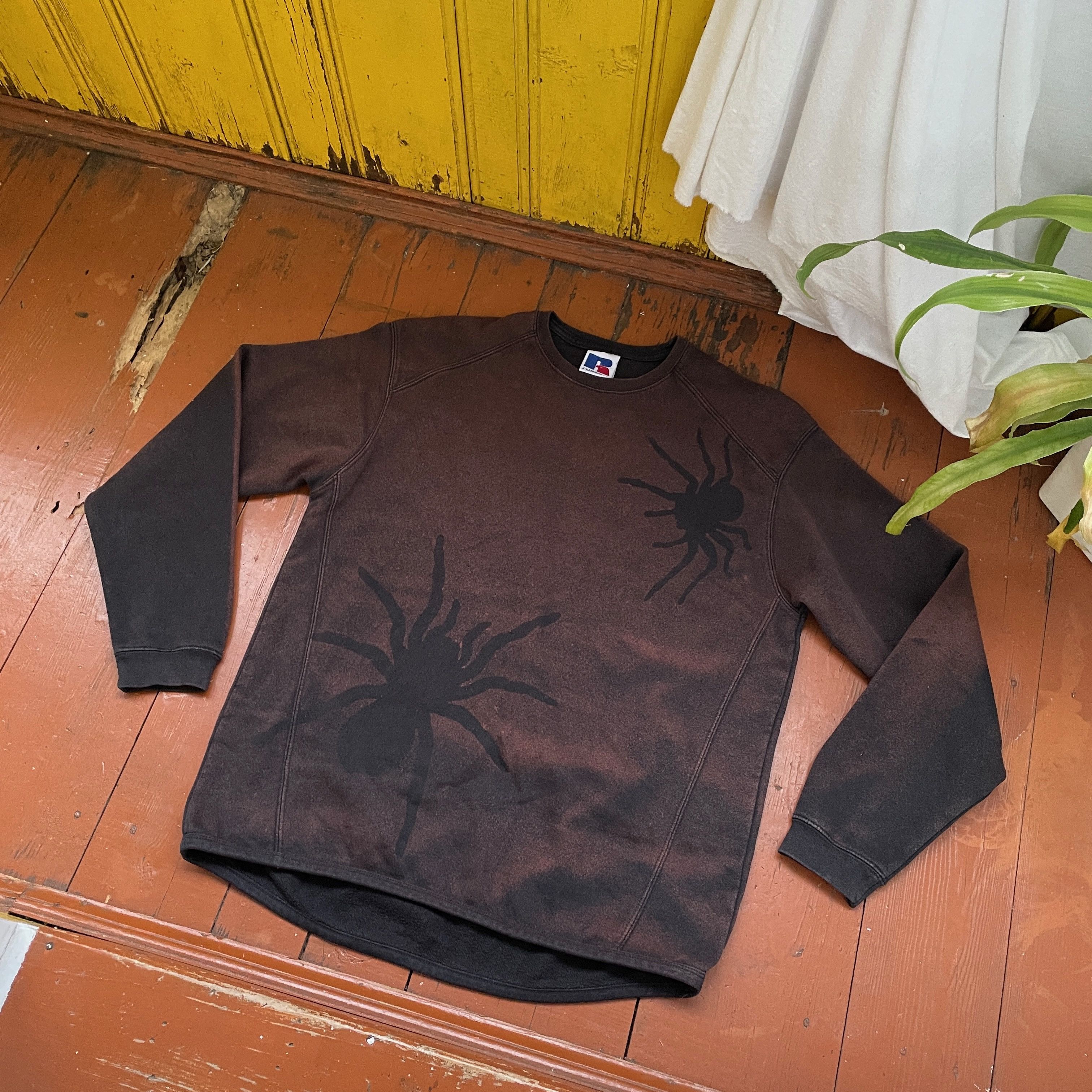Russell Athletic Vintage faded Rusell sweatshirt spider patern opium faded Size US M / EU 48-50 / 2 - 2 Thumbnail