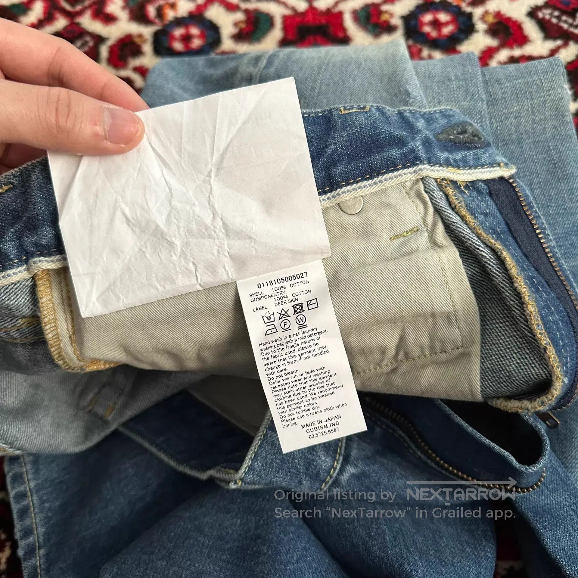 Visvim Blue Distressed Denim Jeans. Size US 34 / EU 50 - 9 Thumbnail