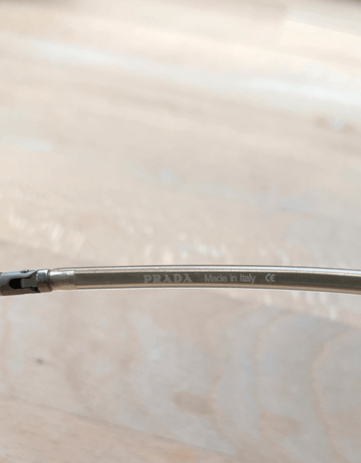 Prada × Vintage PRADA Sunglasses Rimless Sport Metal Frame Shield Wrap Size ONE SIZE - 6 Thumbnail