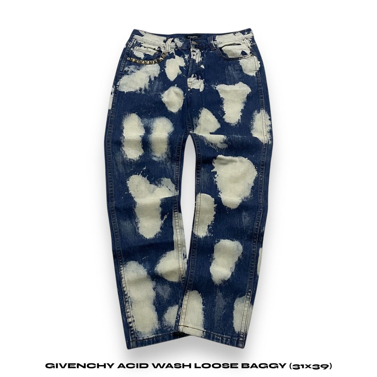 Givenchy GIVENCHY ACID WASH LOOSE BAGGY (31×39) Size US 32 / EU 48 - 1 Thumbnail